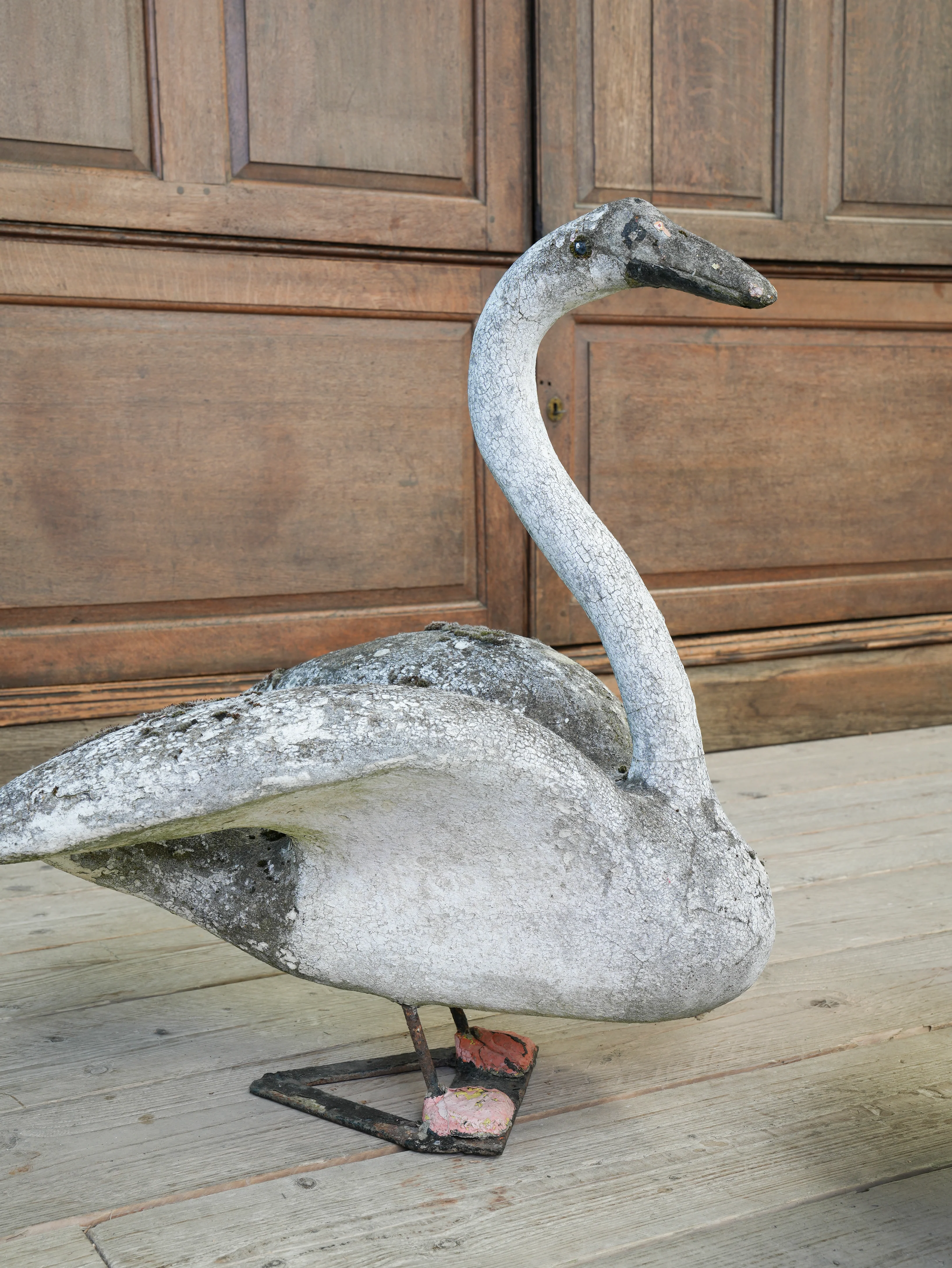A Bevy of Composition Stone Swans - Image 18
