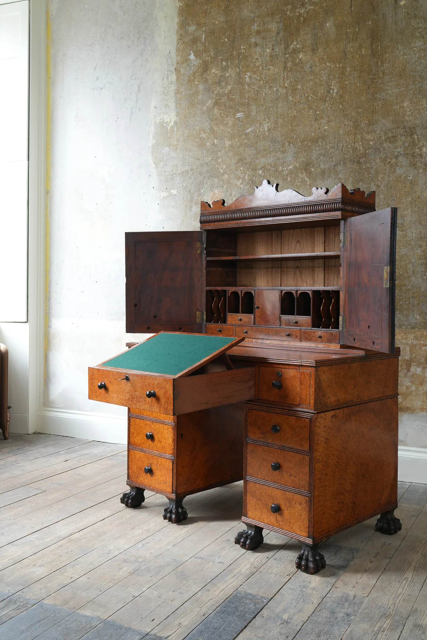 A George IV Amboyna Campaign Desk - Image 12