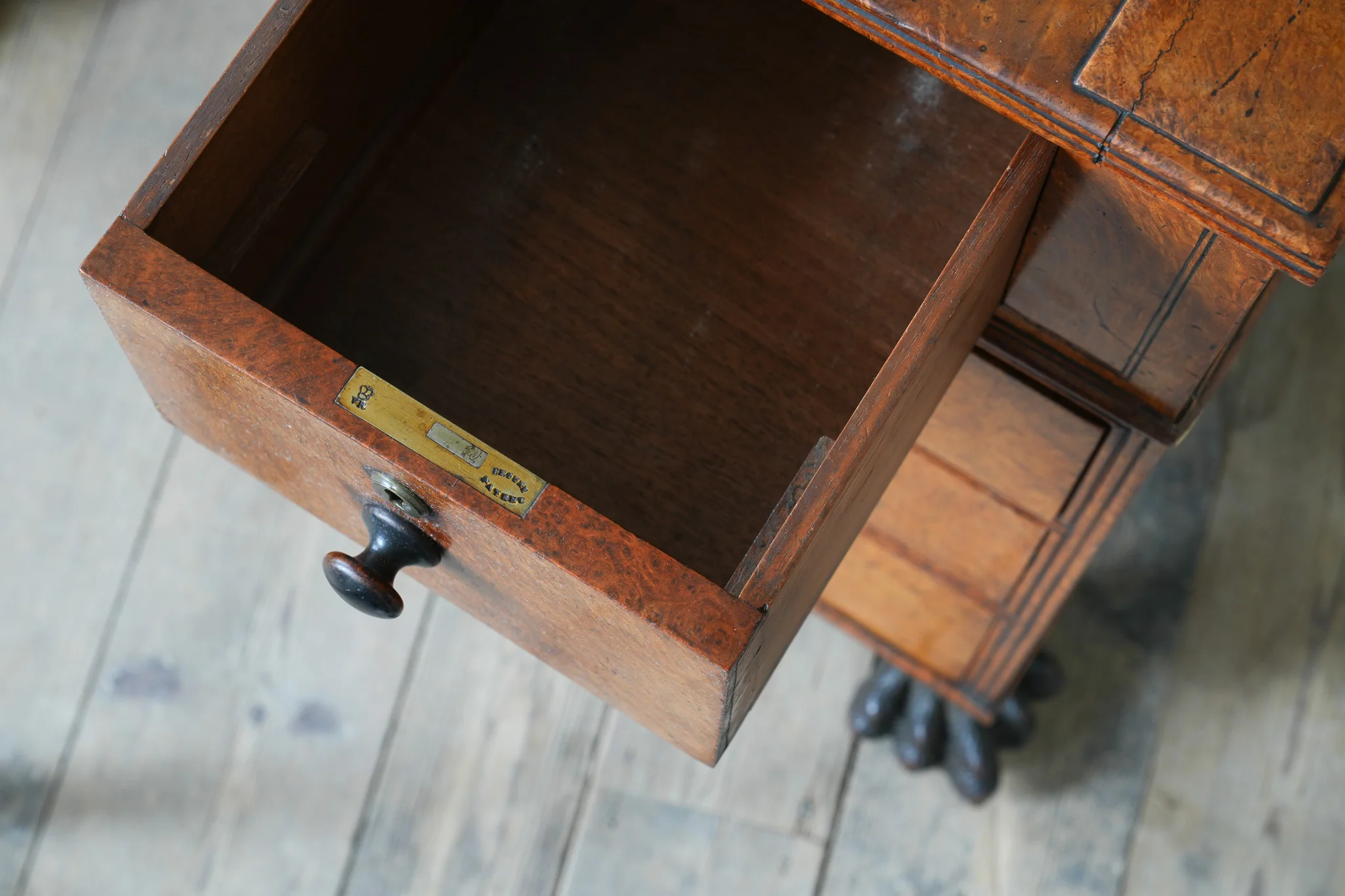 A George IV Amboyna Campaign Desk - Image 21