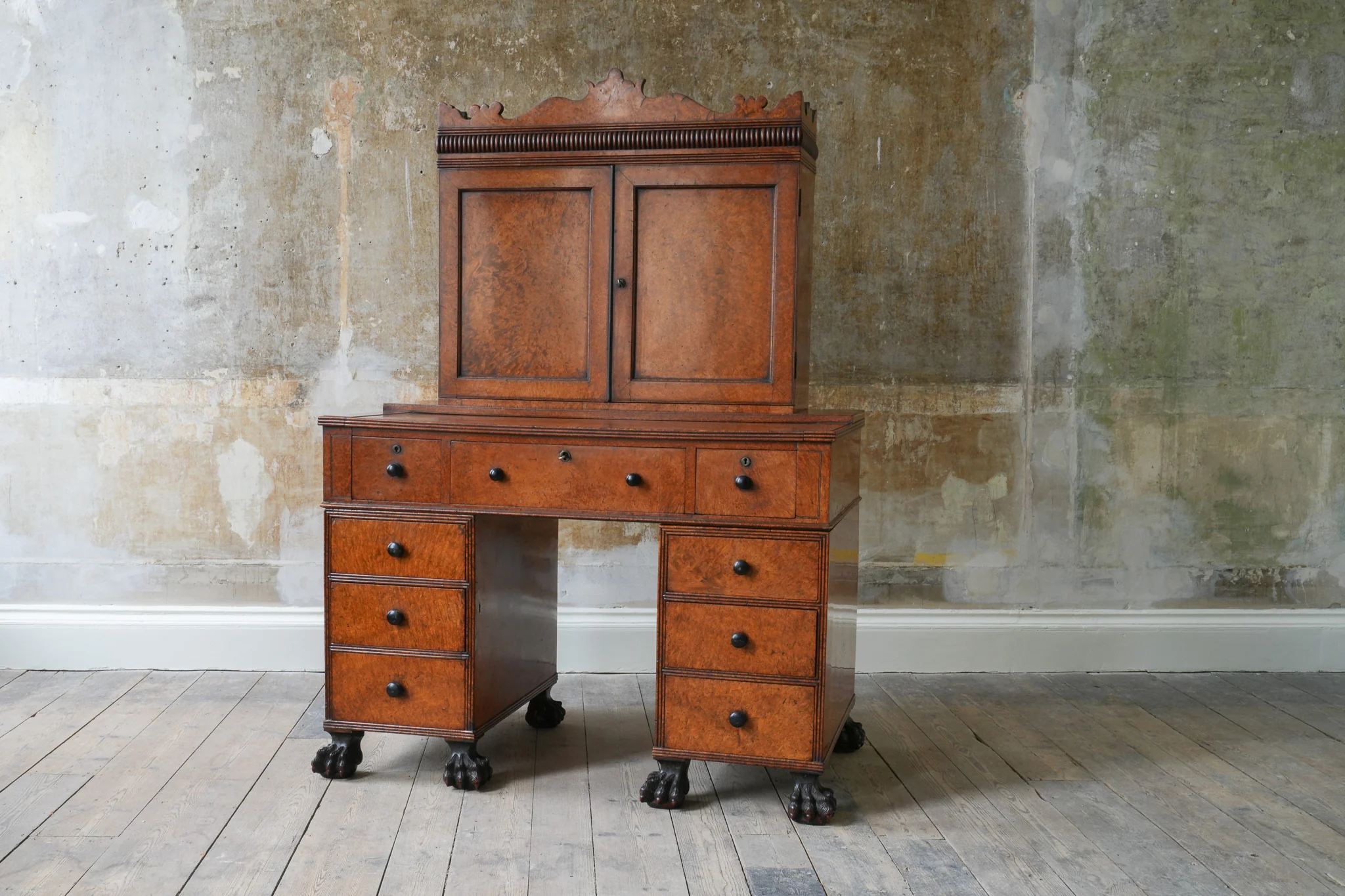 A George IV Amboyna Campaign Desk - Image 5