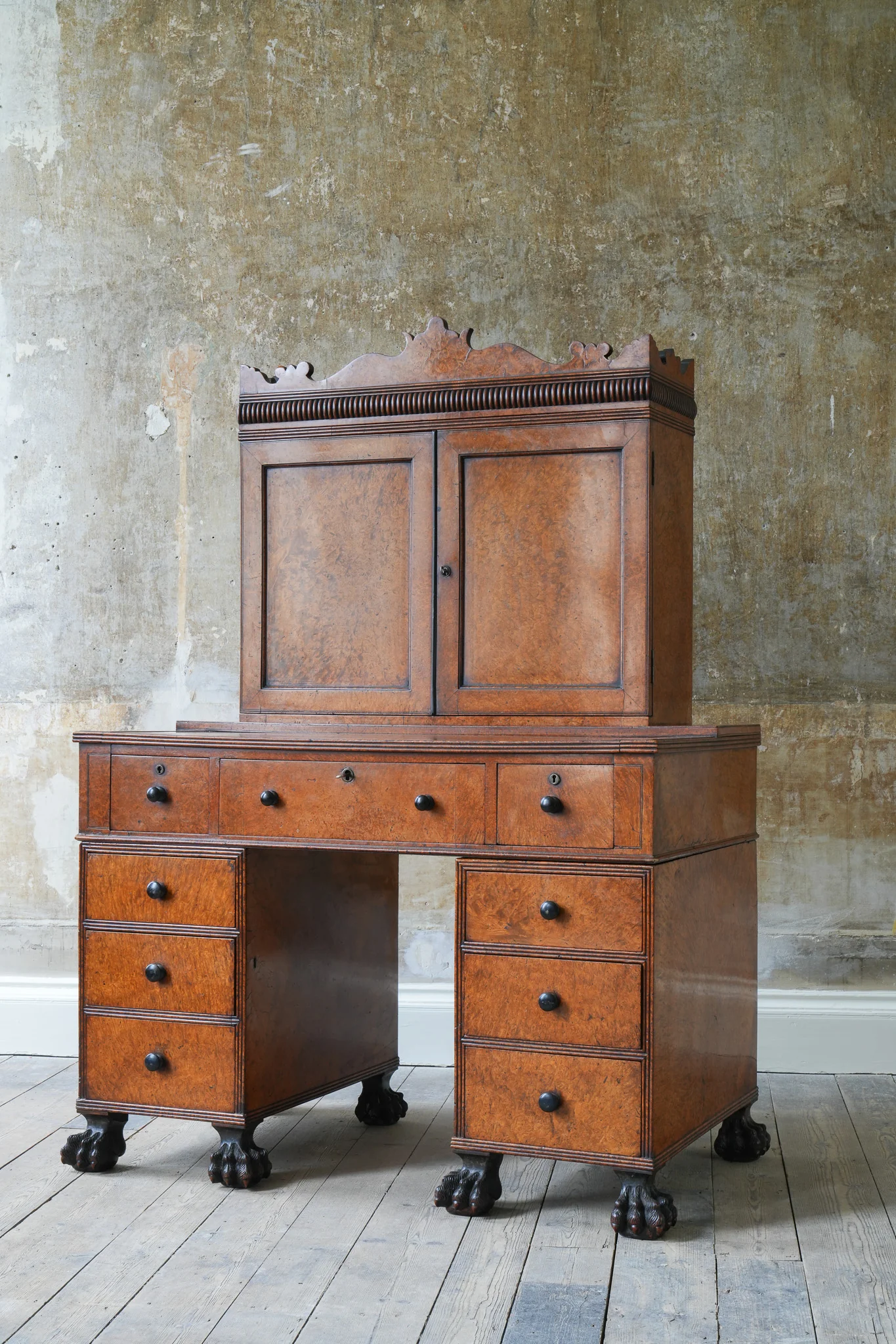 A George IV Amboyna Campaign Desk - Image 6