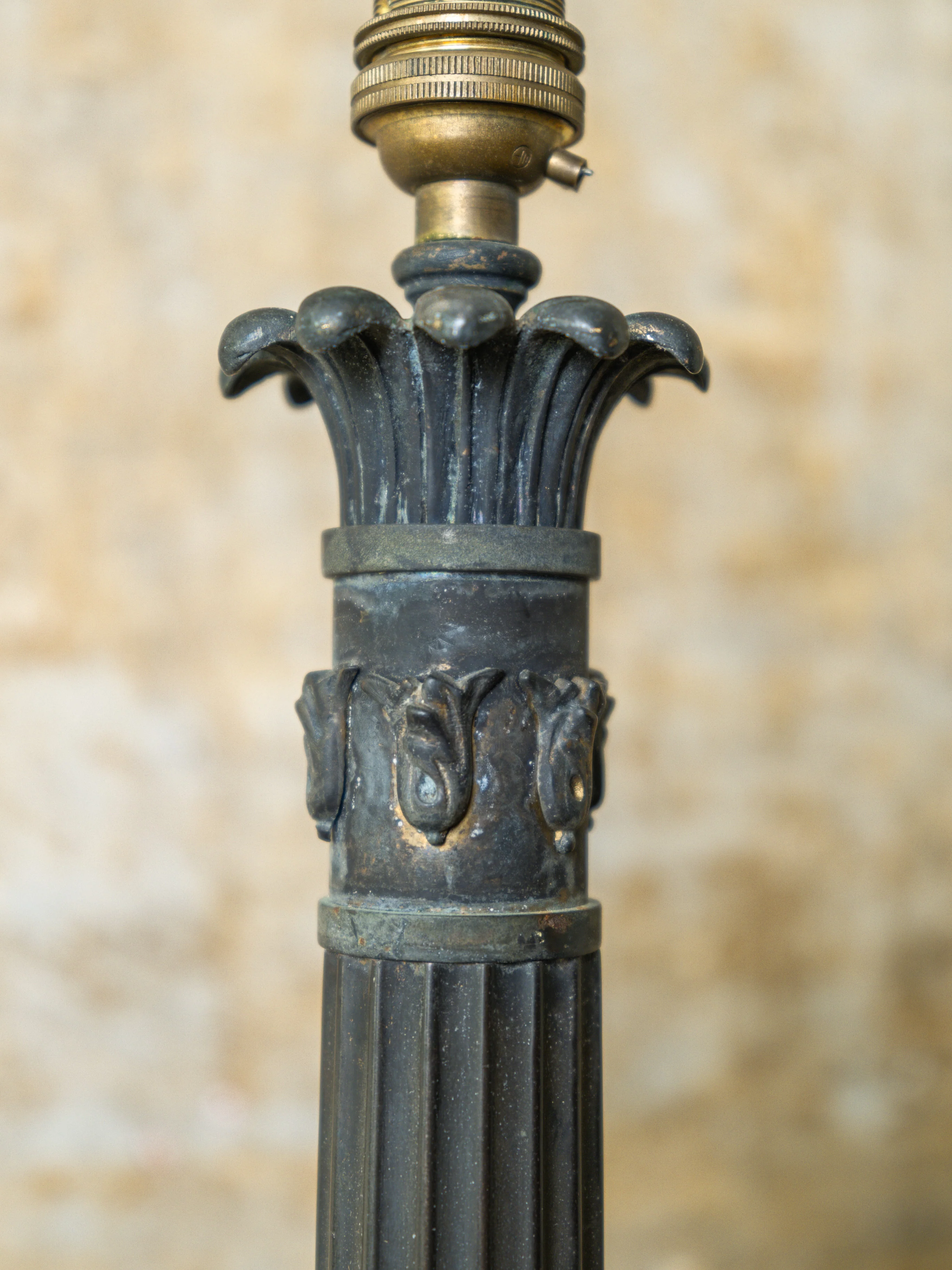 A George IV Column Table Lamp - Image 4