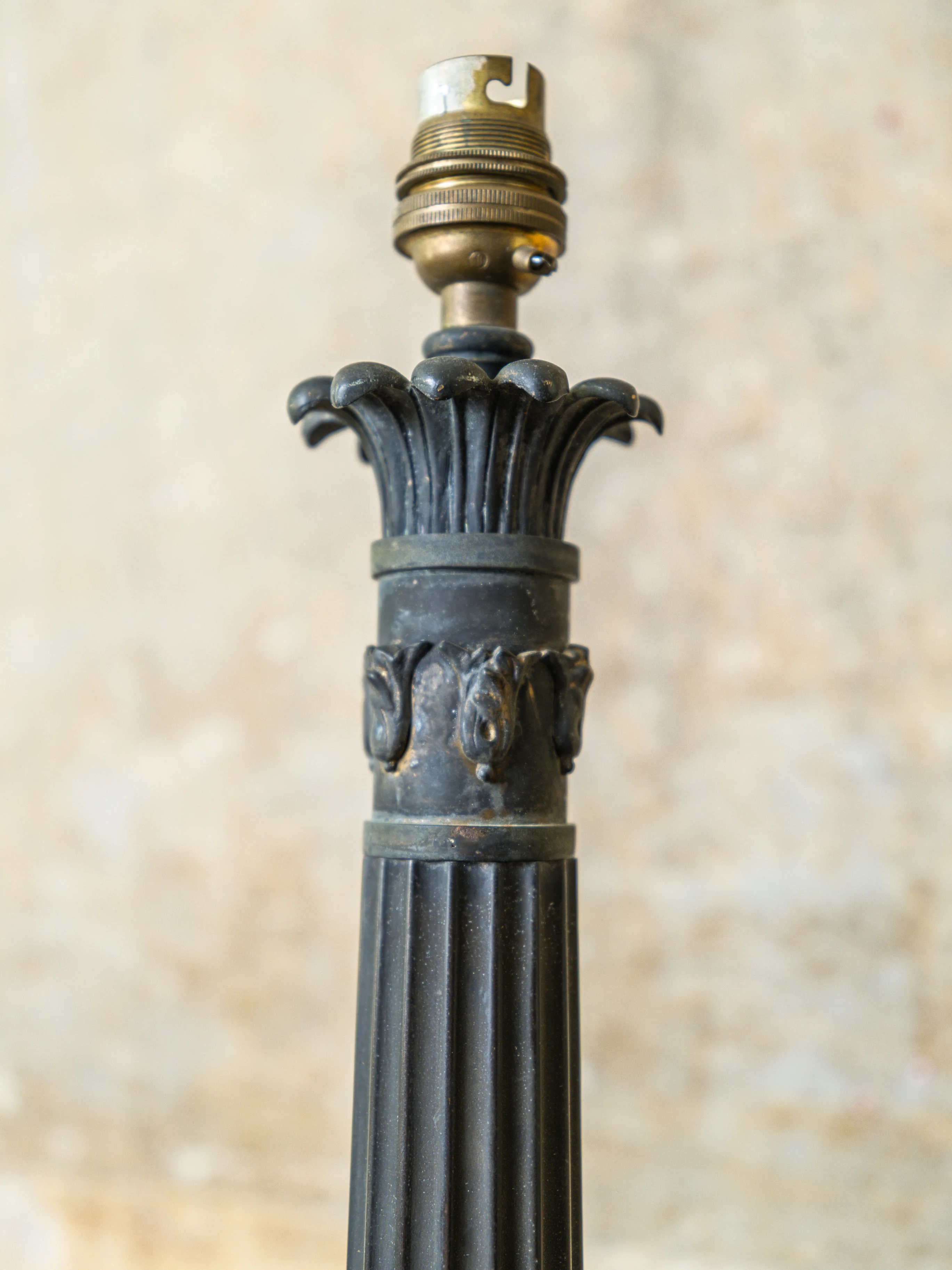 A George IV Column Table Lamp - Image 6