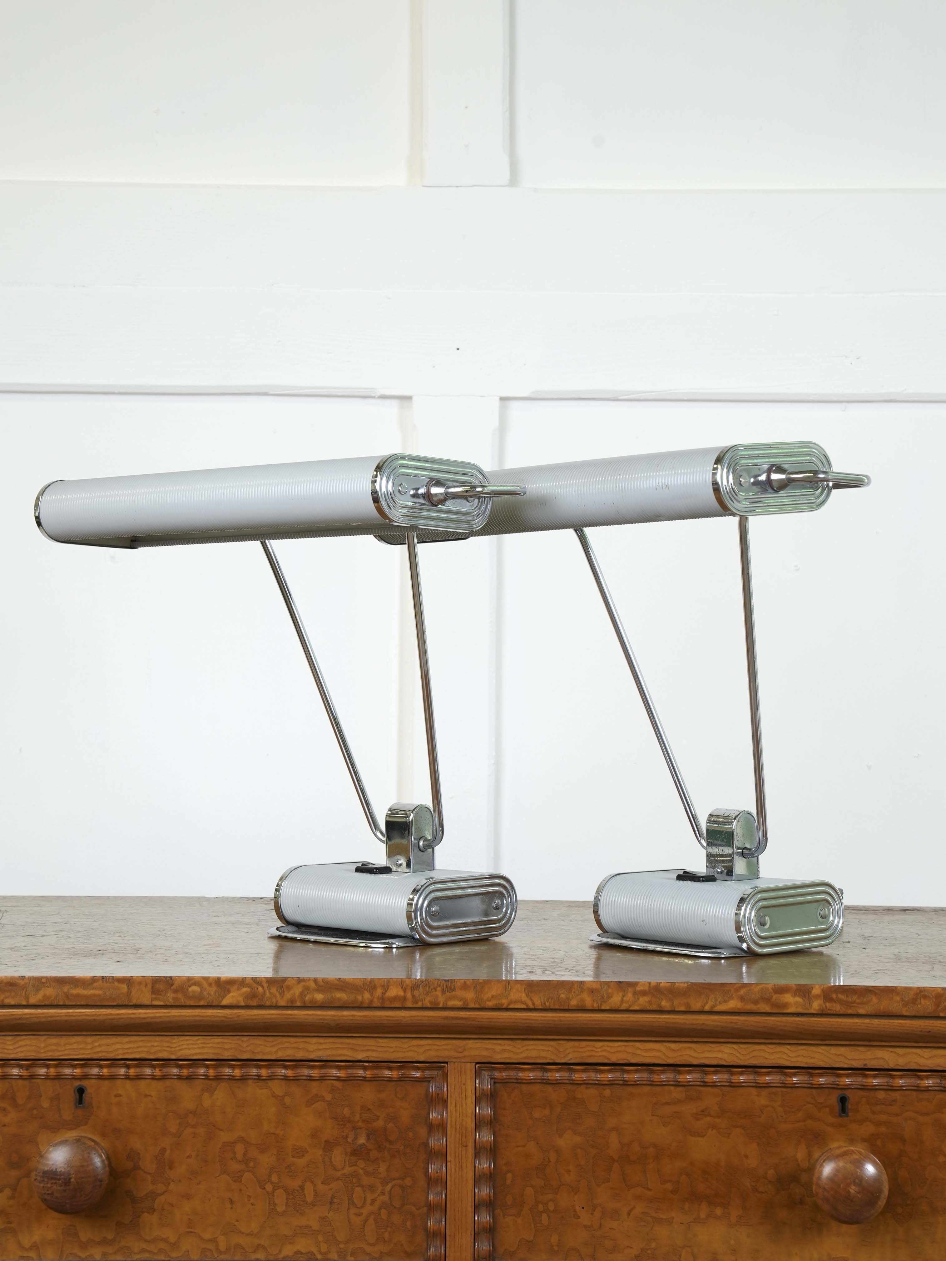 A Pair of Eileen Gray Desk Lamps