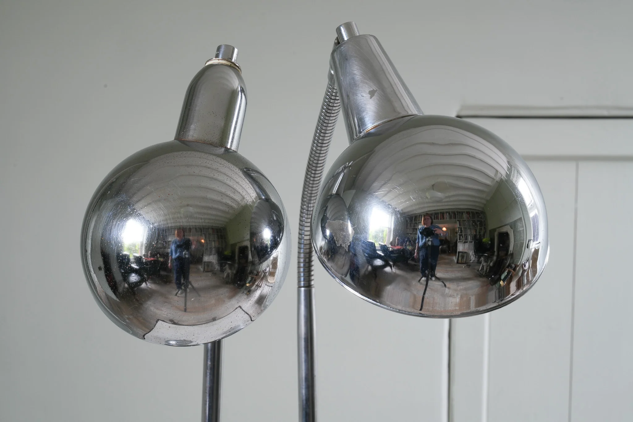 A Pair Chrome Desk Lamps - Image 7