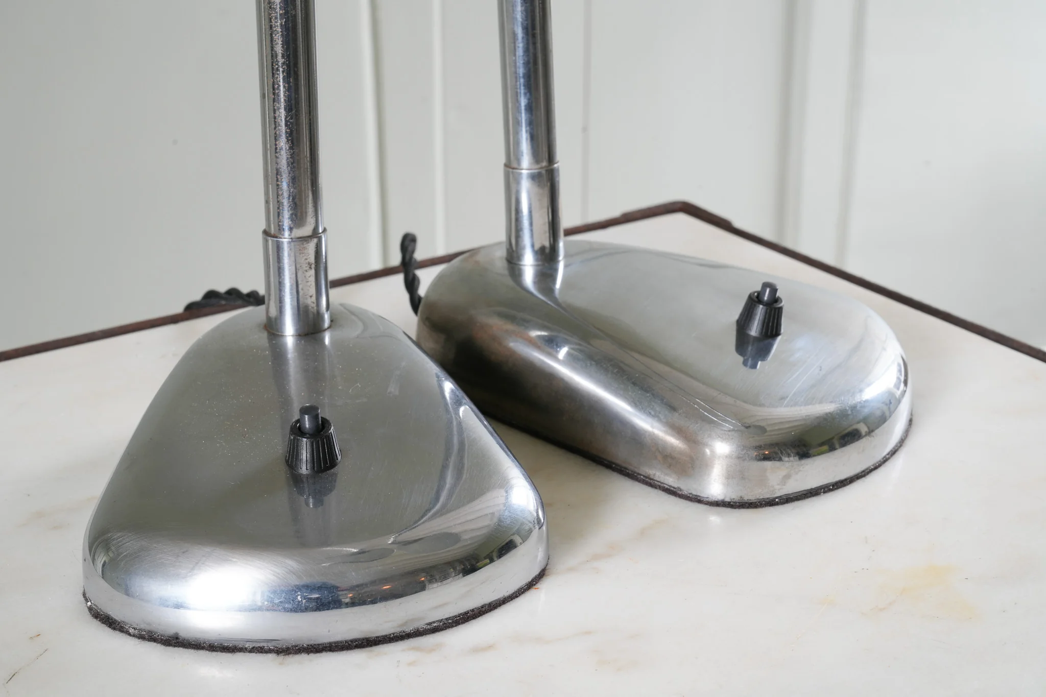 A Pair Chrome Desk Lamps - Image 8