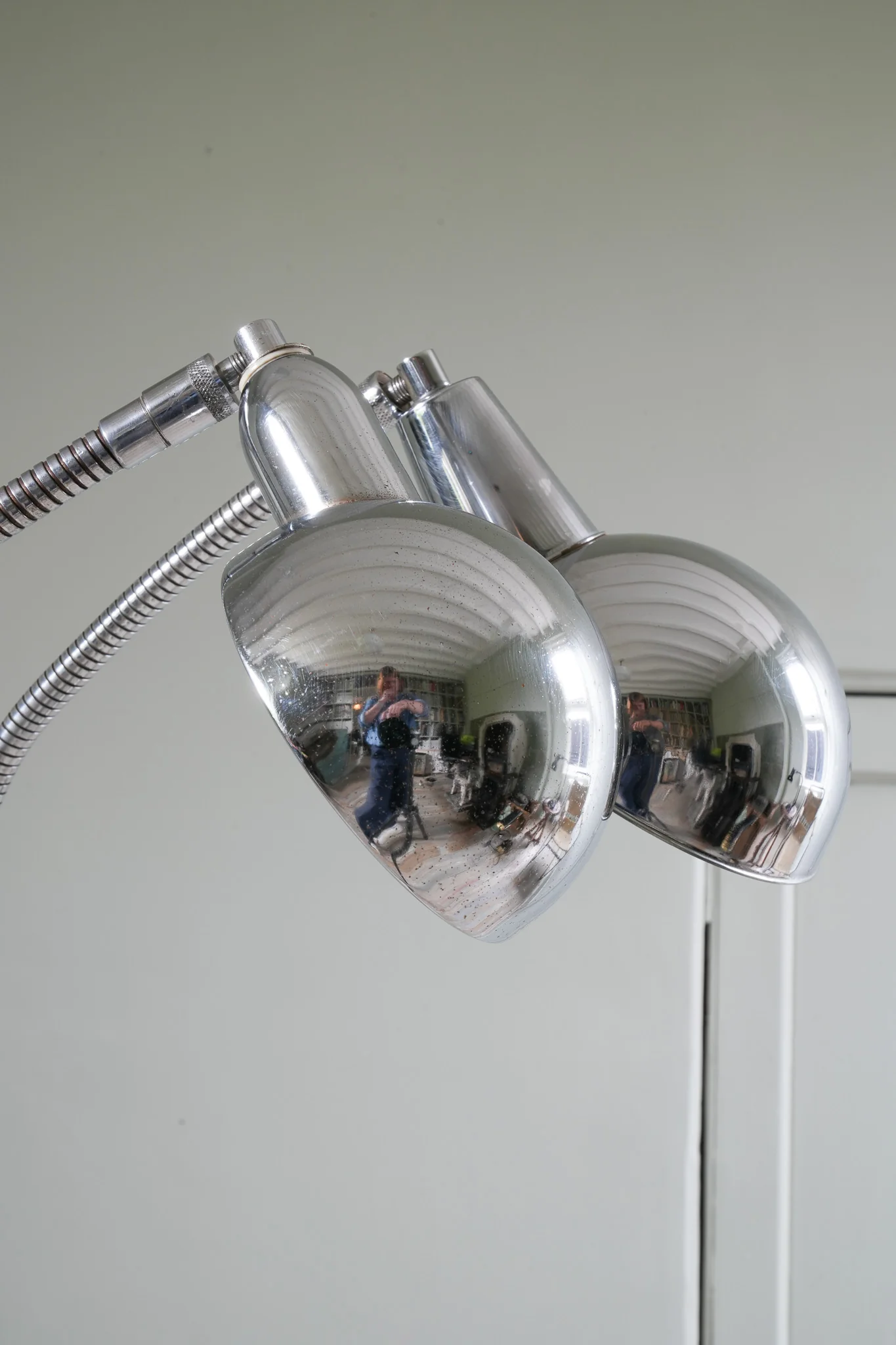 A Pair Chrome Desk Lamps - Image 9