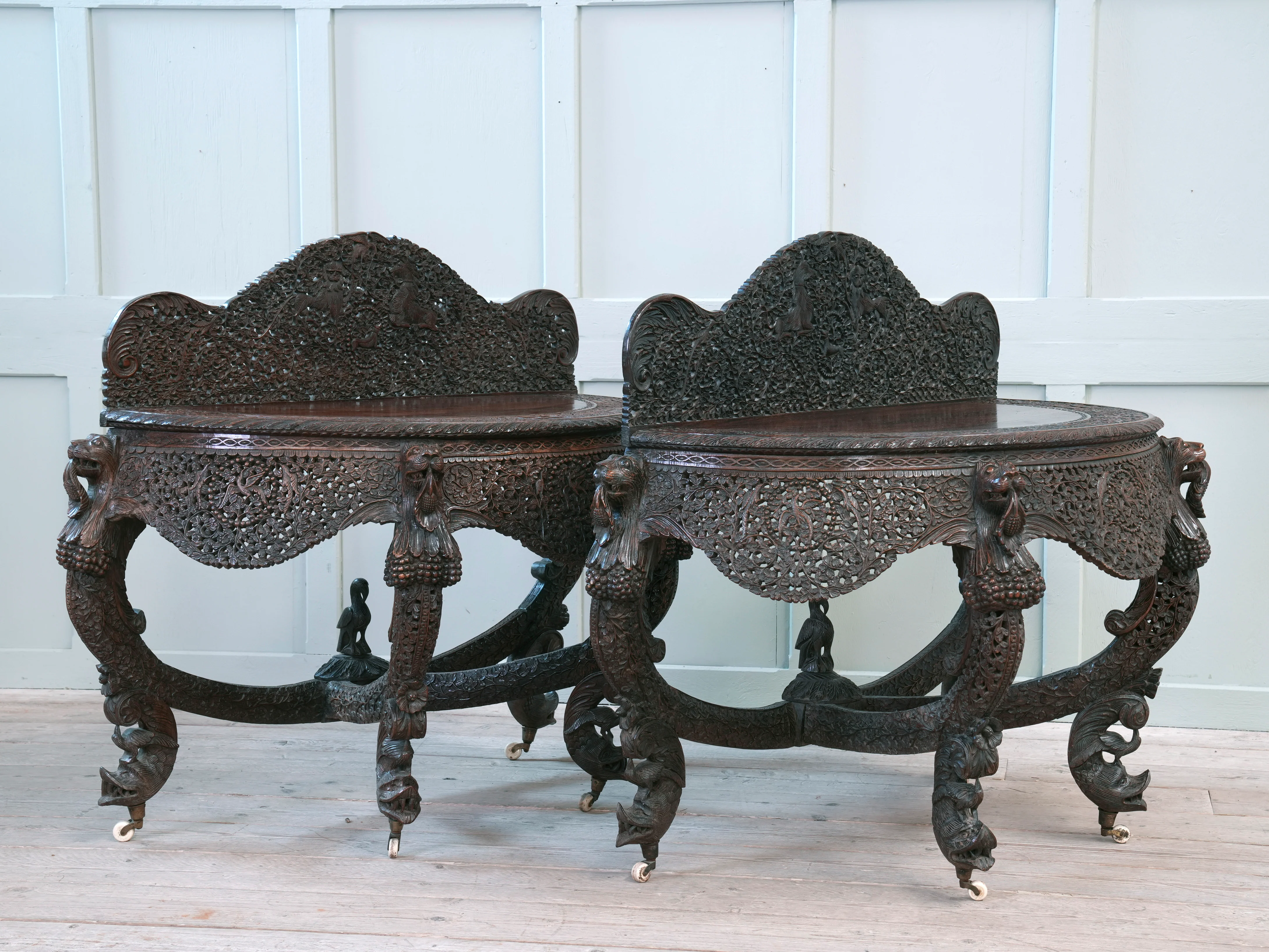 A Pair of 19th Century Anglo Indian Console Tables - Image 3