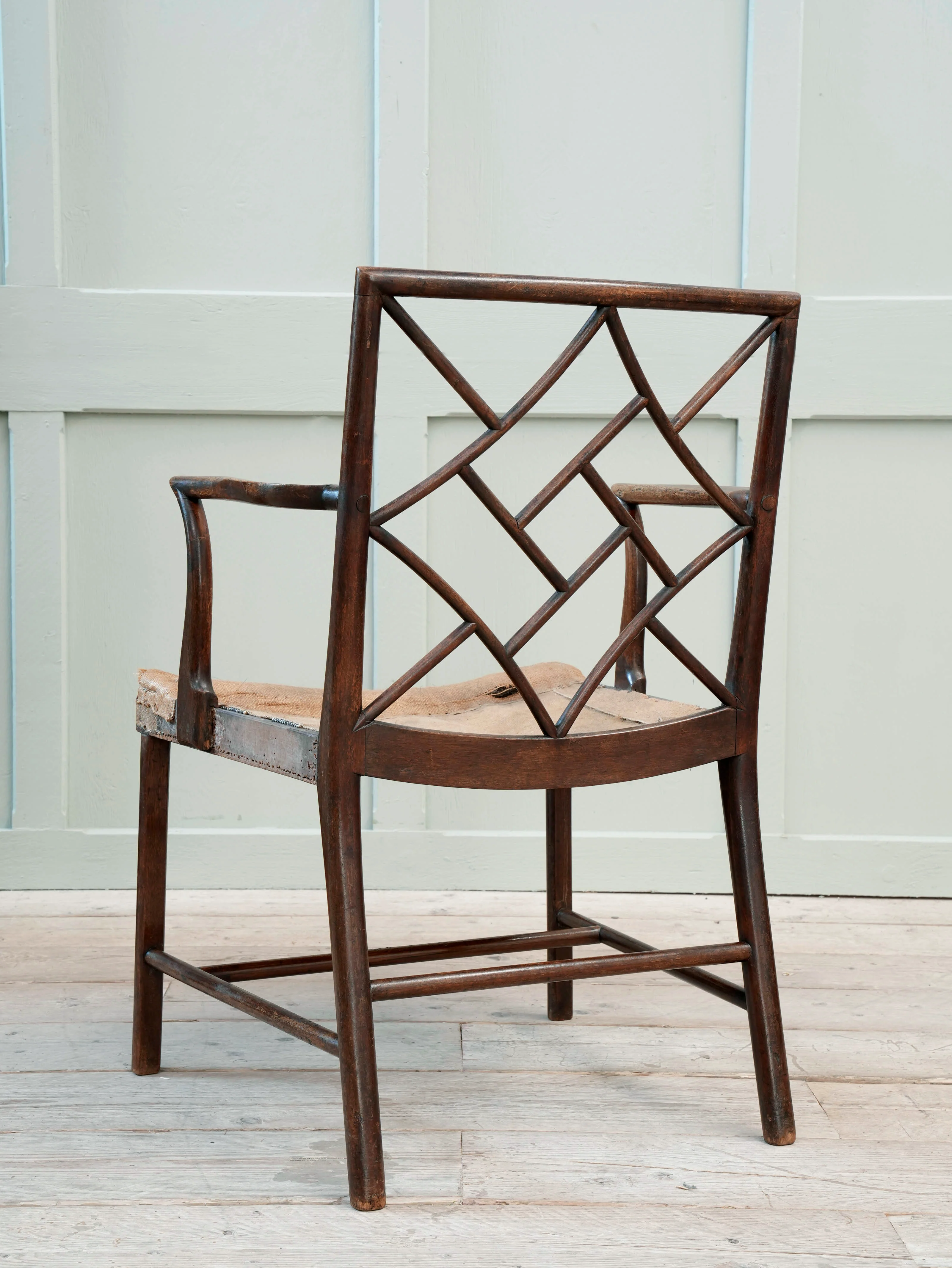 A Scottish George III Mahogany Cockpen Armchair - Image 6