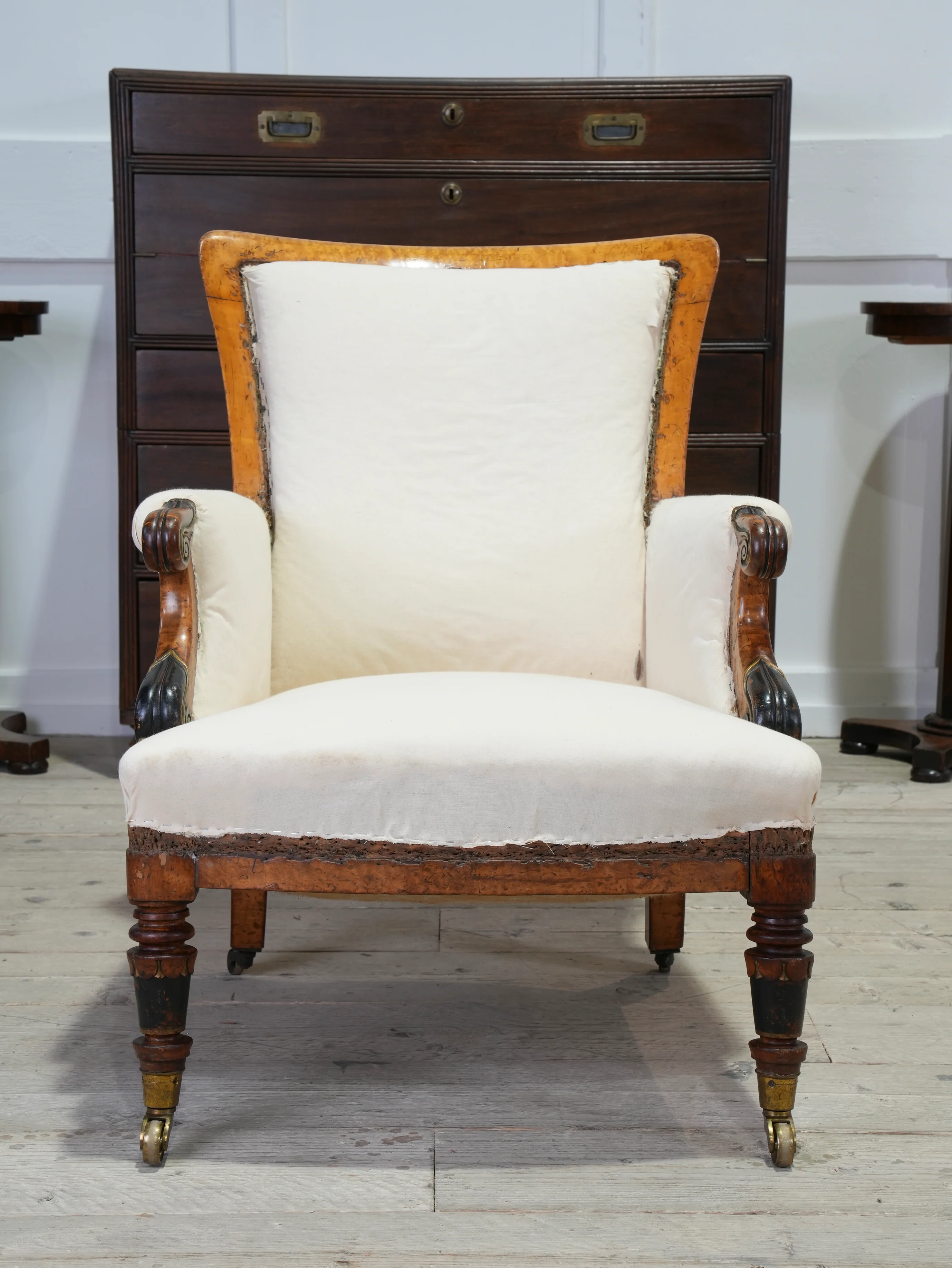 A William IV Burr Maple Armchair - Image 2