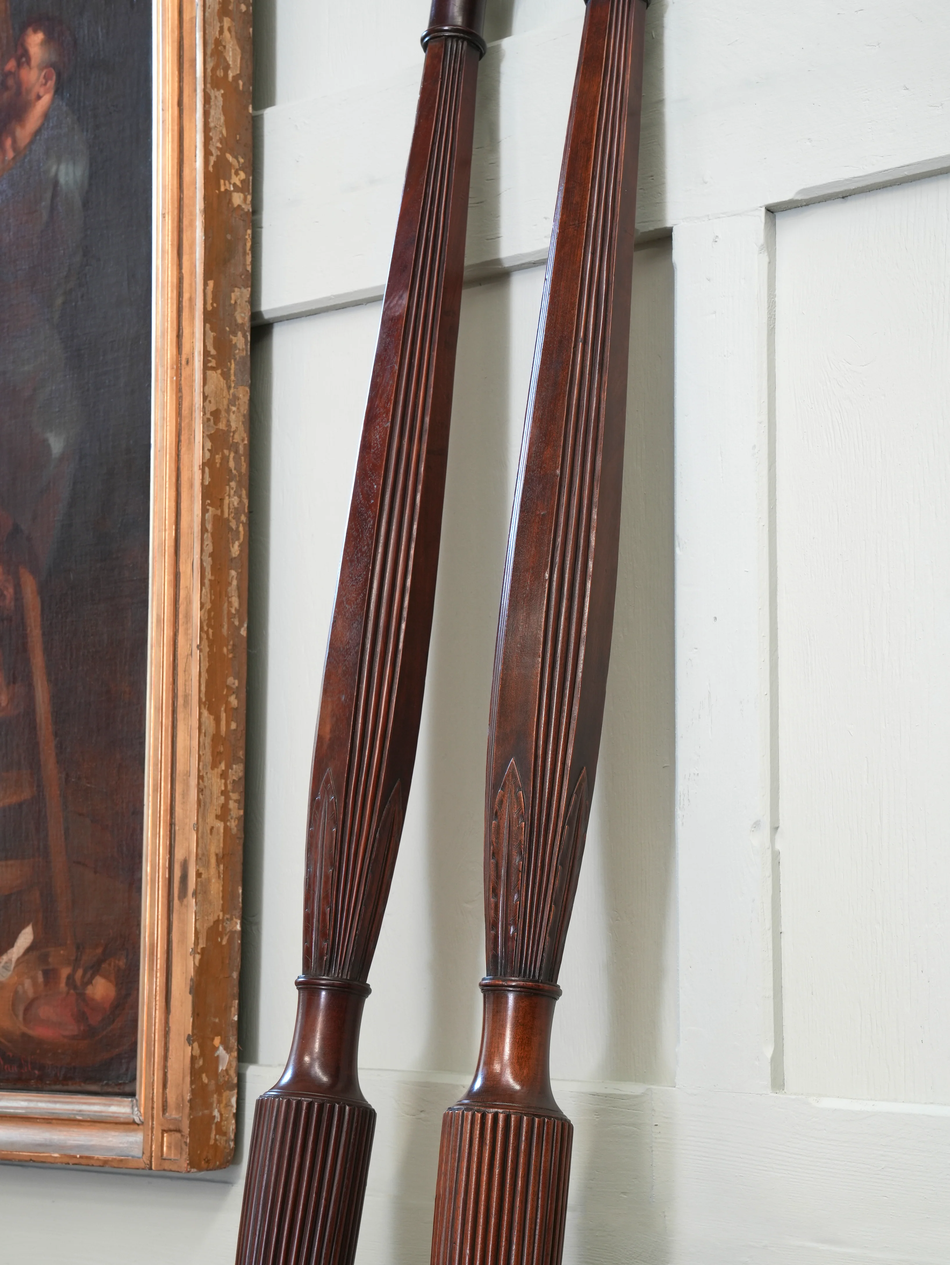 A Pair Of Late Regency Mahogany Bed Posts - Image 6