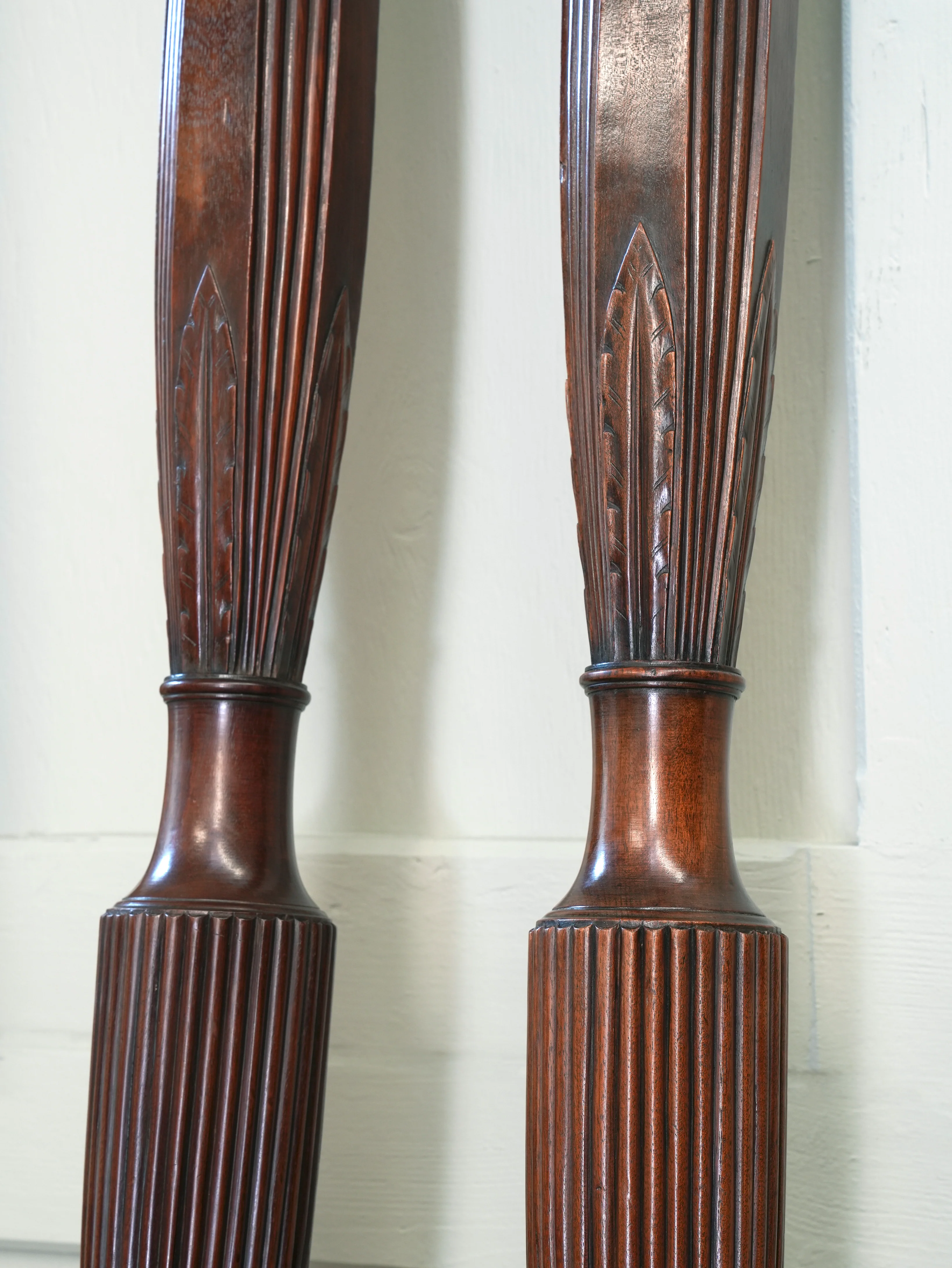 A Pair Of Late Regency Mahogany Bed Posts - Image 7