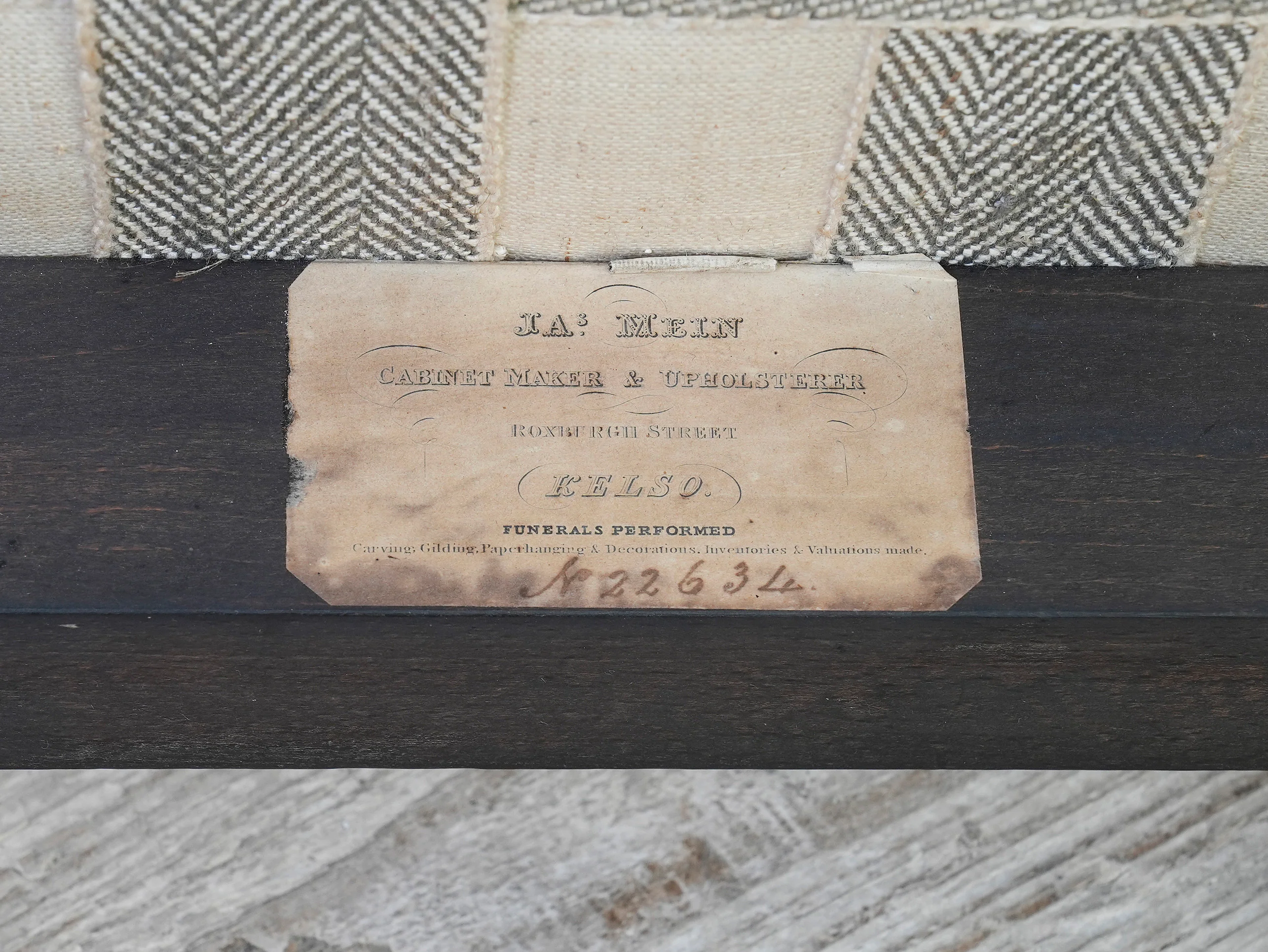 A James Mein Snr of Kelso Bobbin Chair - Image 3
