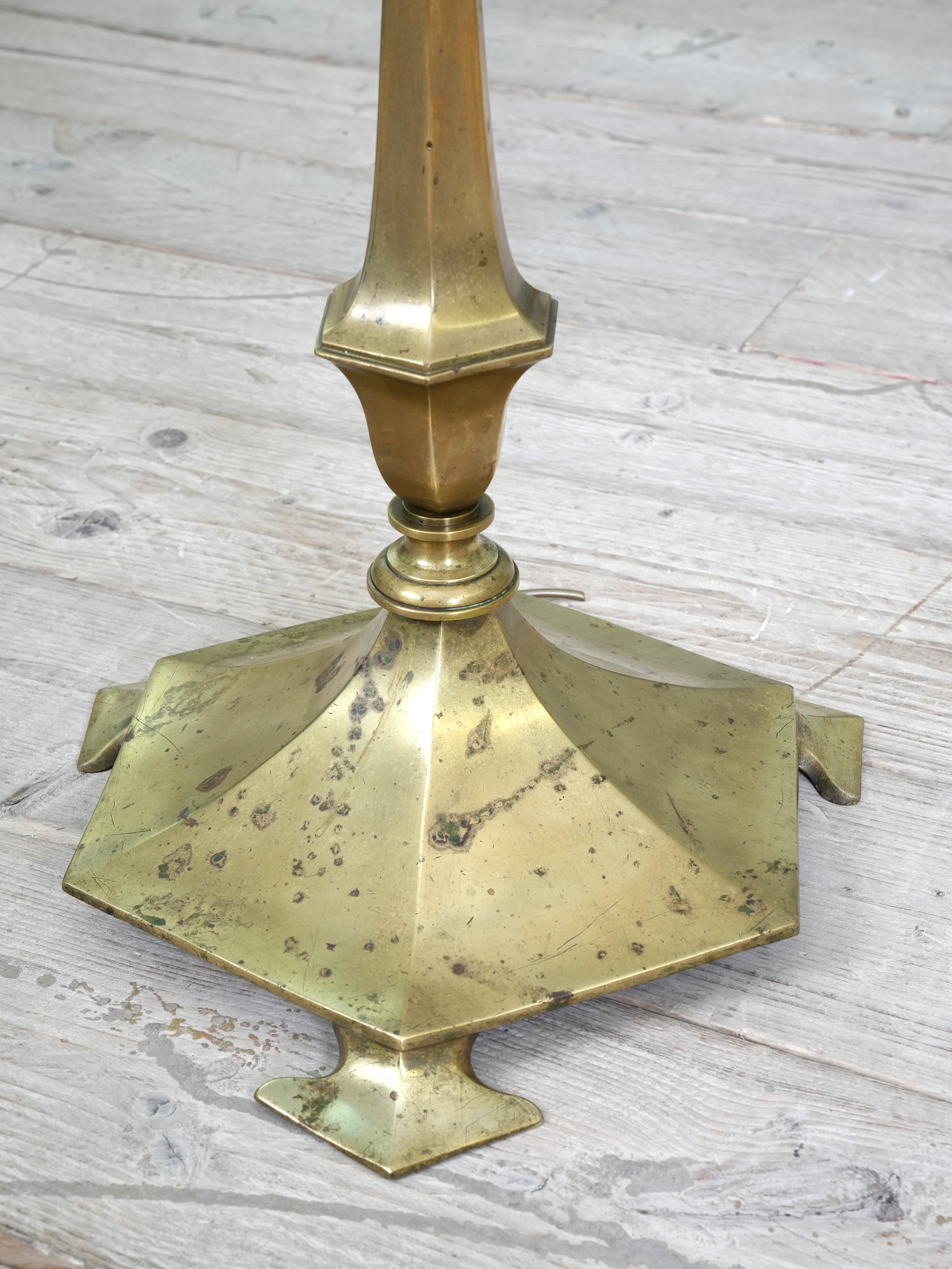 A Brass Floor Lamp by Faraday - Image 4