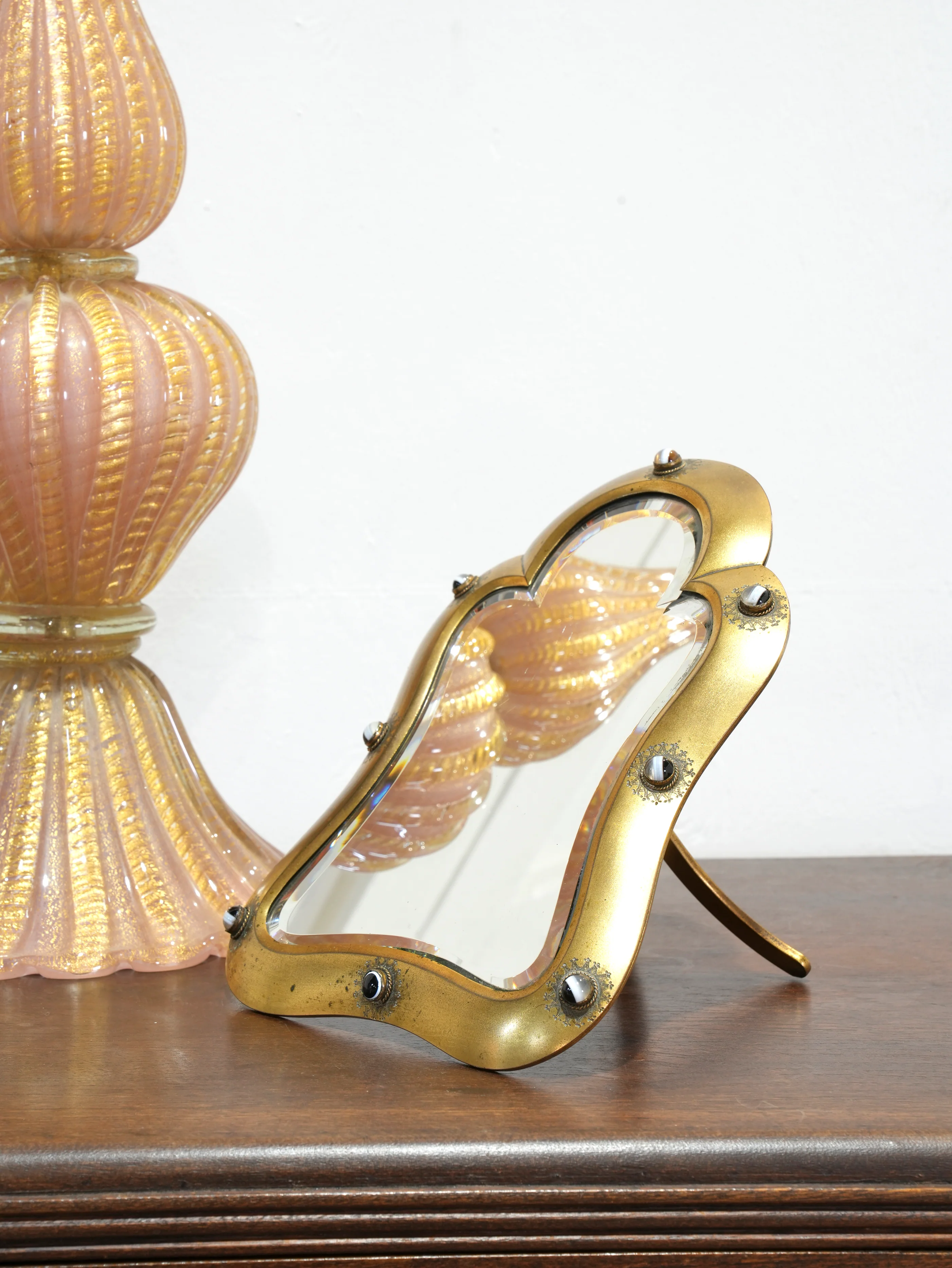 A 19th Century Brass Dressing Table Mirror - Image 10