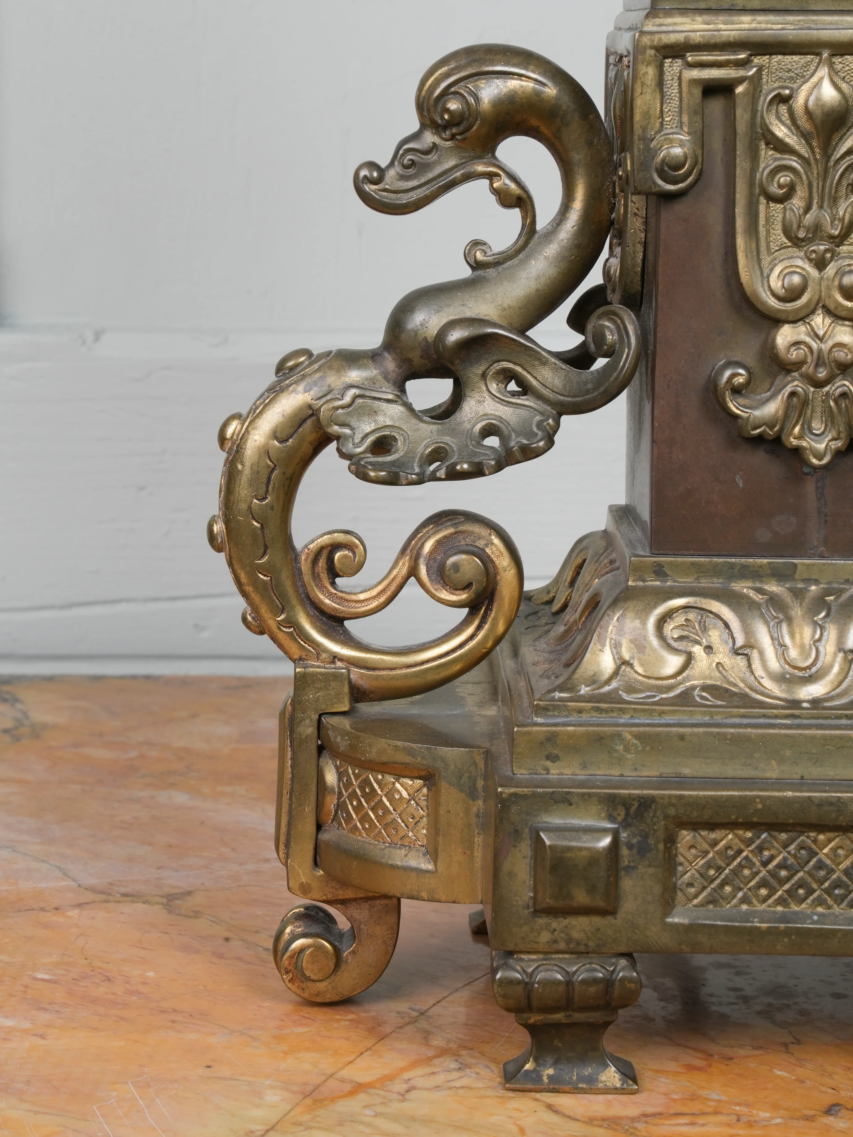 A Gilt Brass & Copper Table Lamp - Image 6