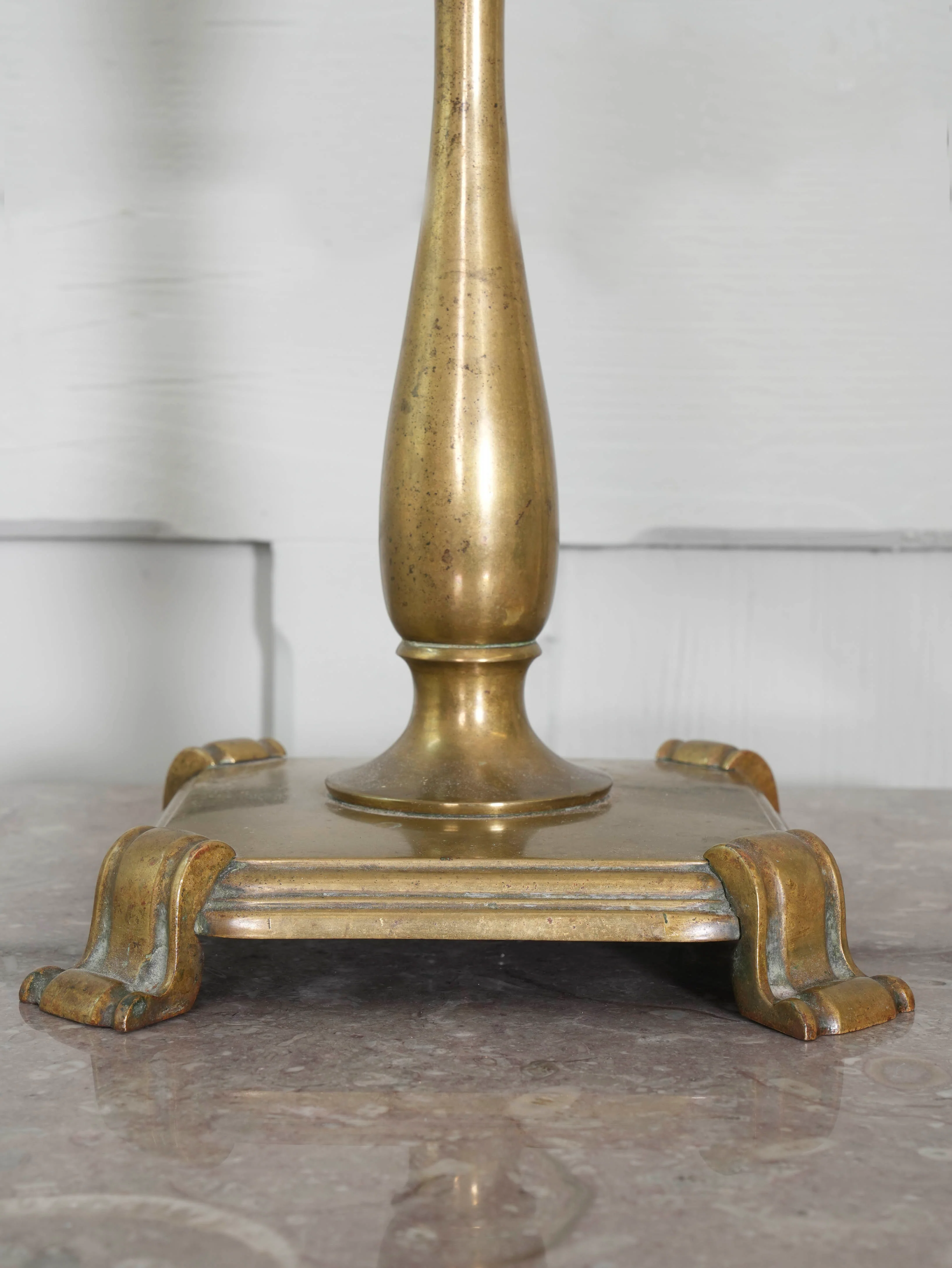 A Brass Baluster Form Table Lamp - Image 4