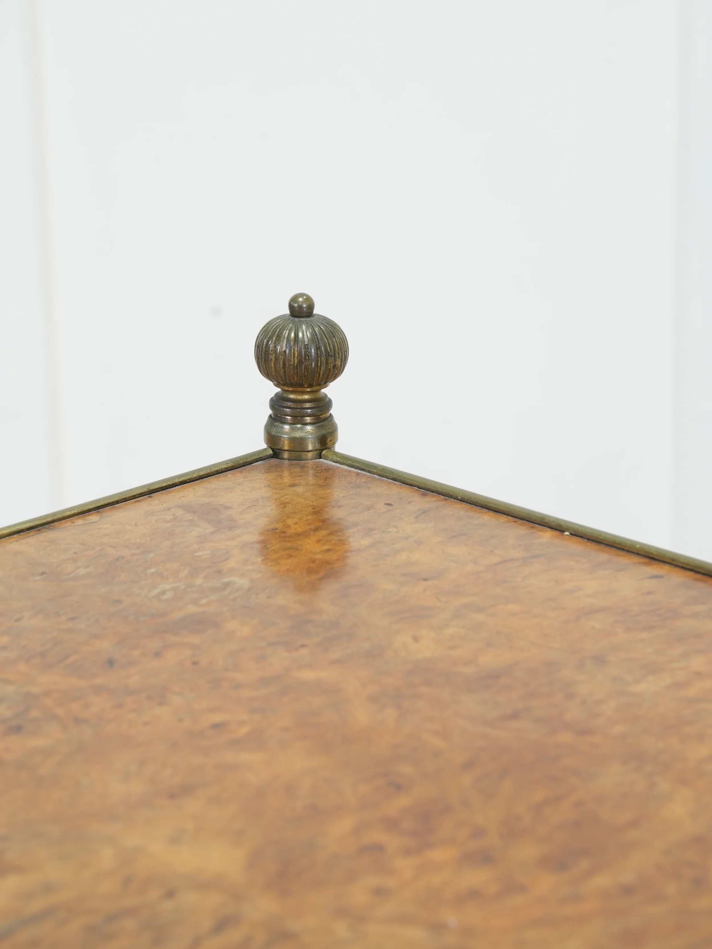 A 19th Century Brass & Walnut Etagere - Image 4