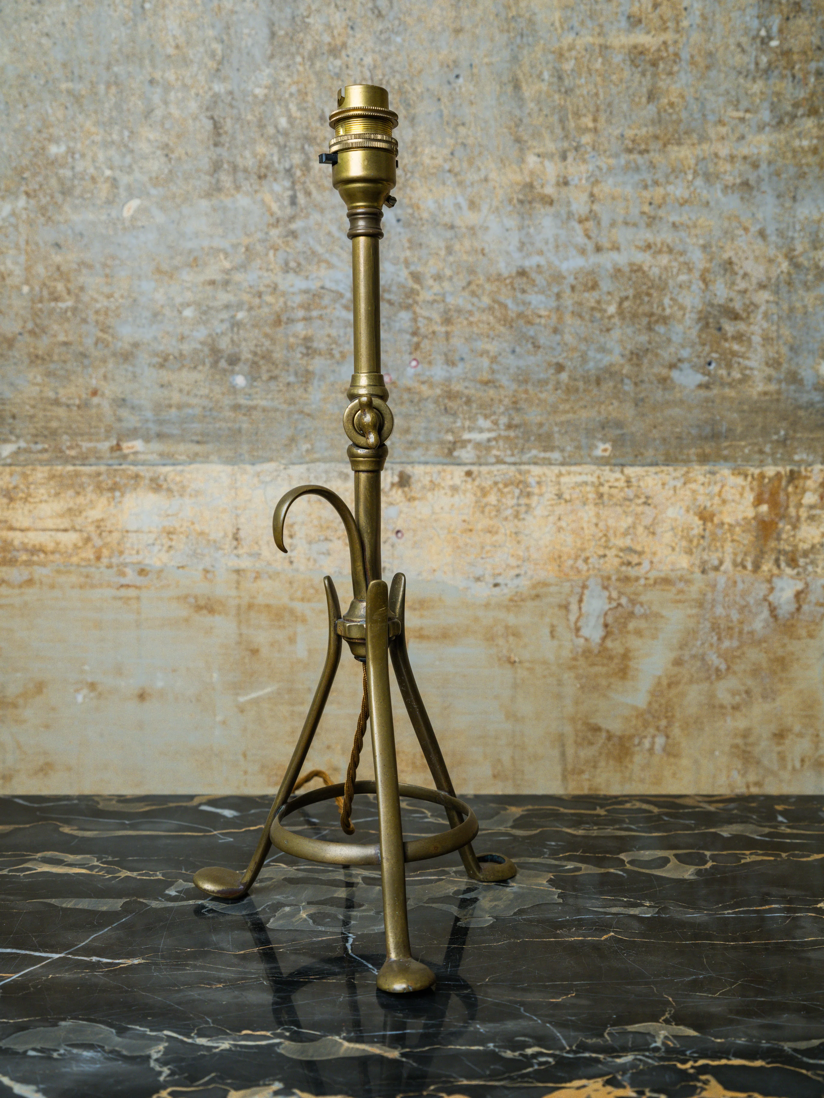An Adjustable Brass W A S Benson Table Lamp - Image 9