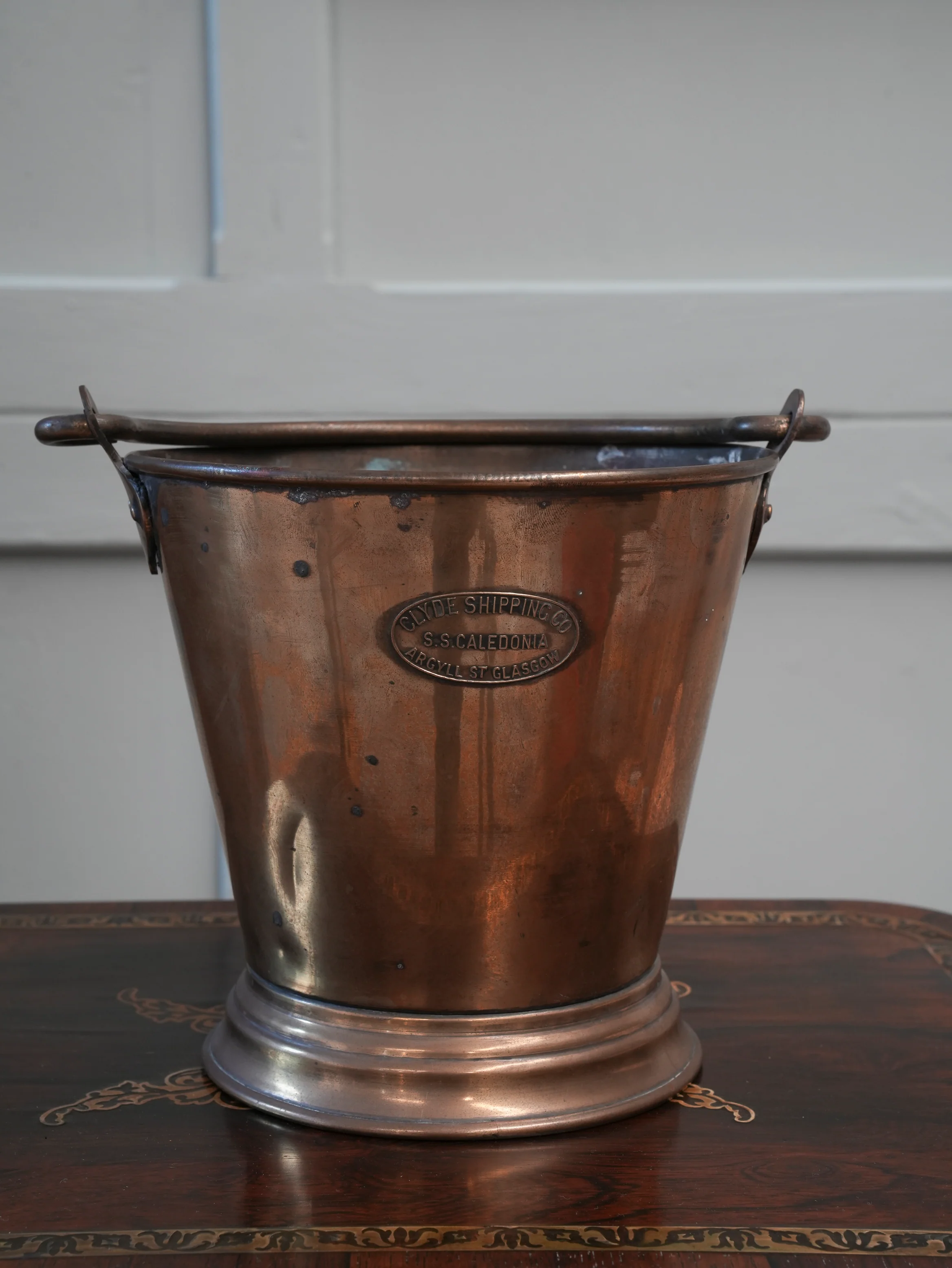 A Brass "S.S. Caledonia" Bucket - Image 10