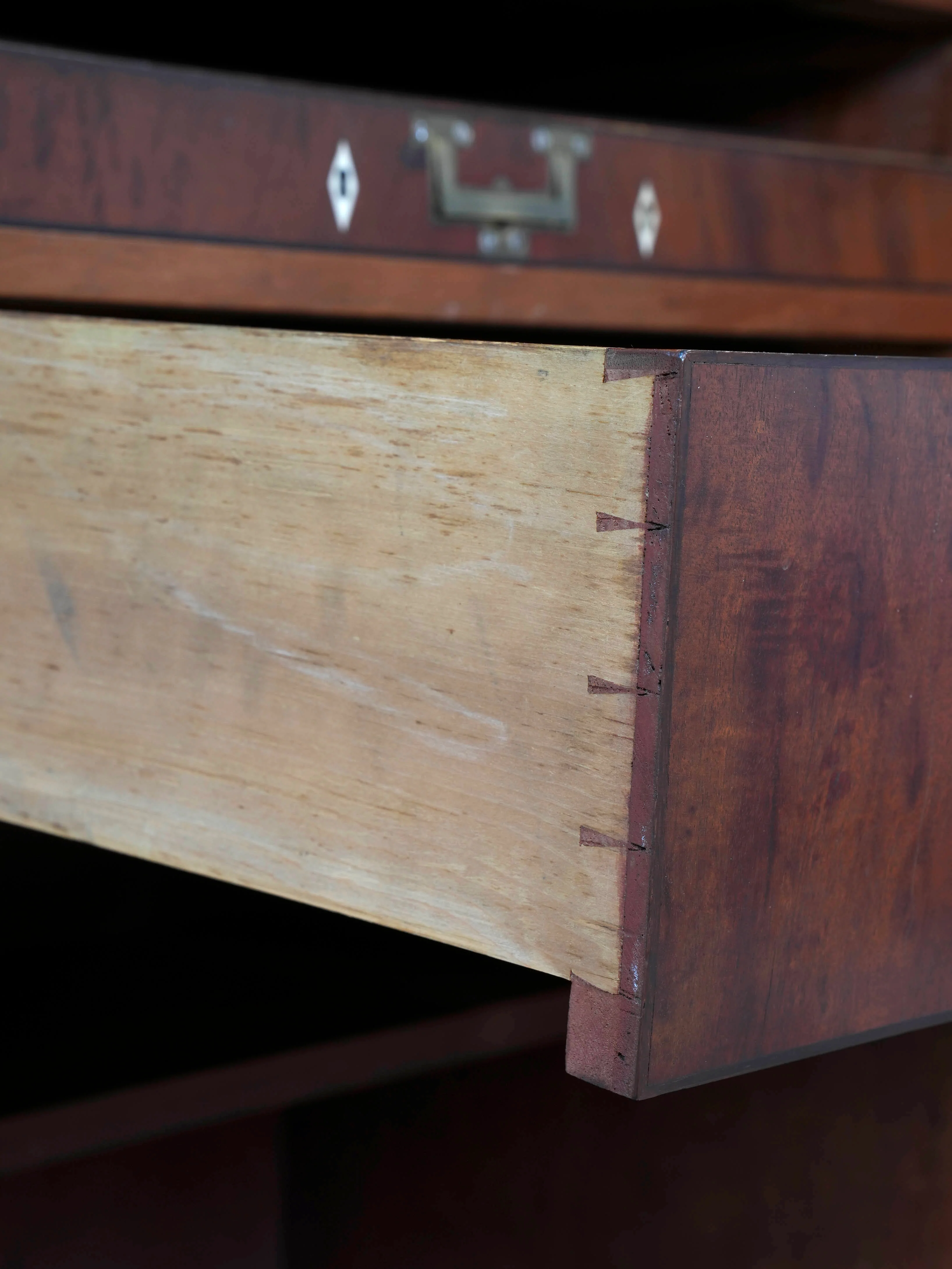 A William IV Mahogany Bureau Bookcase - Image 13