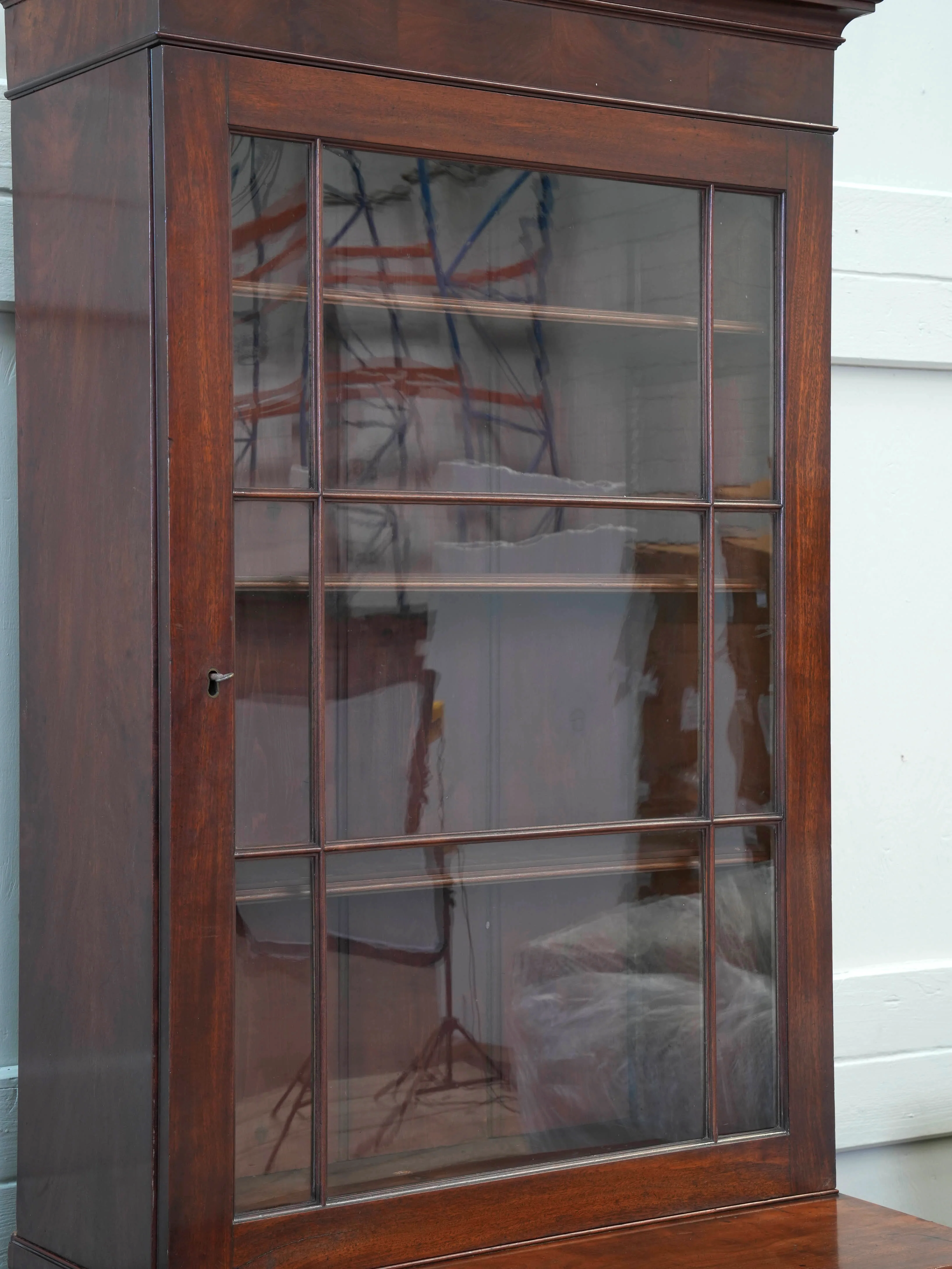 A William IV Mahogany Bureau Bookcase - Image 19