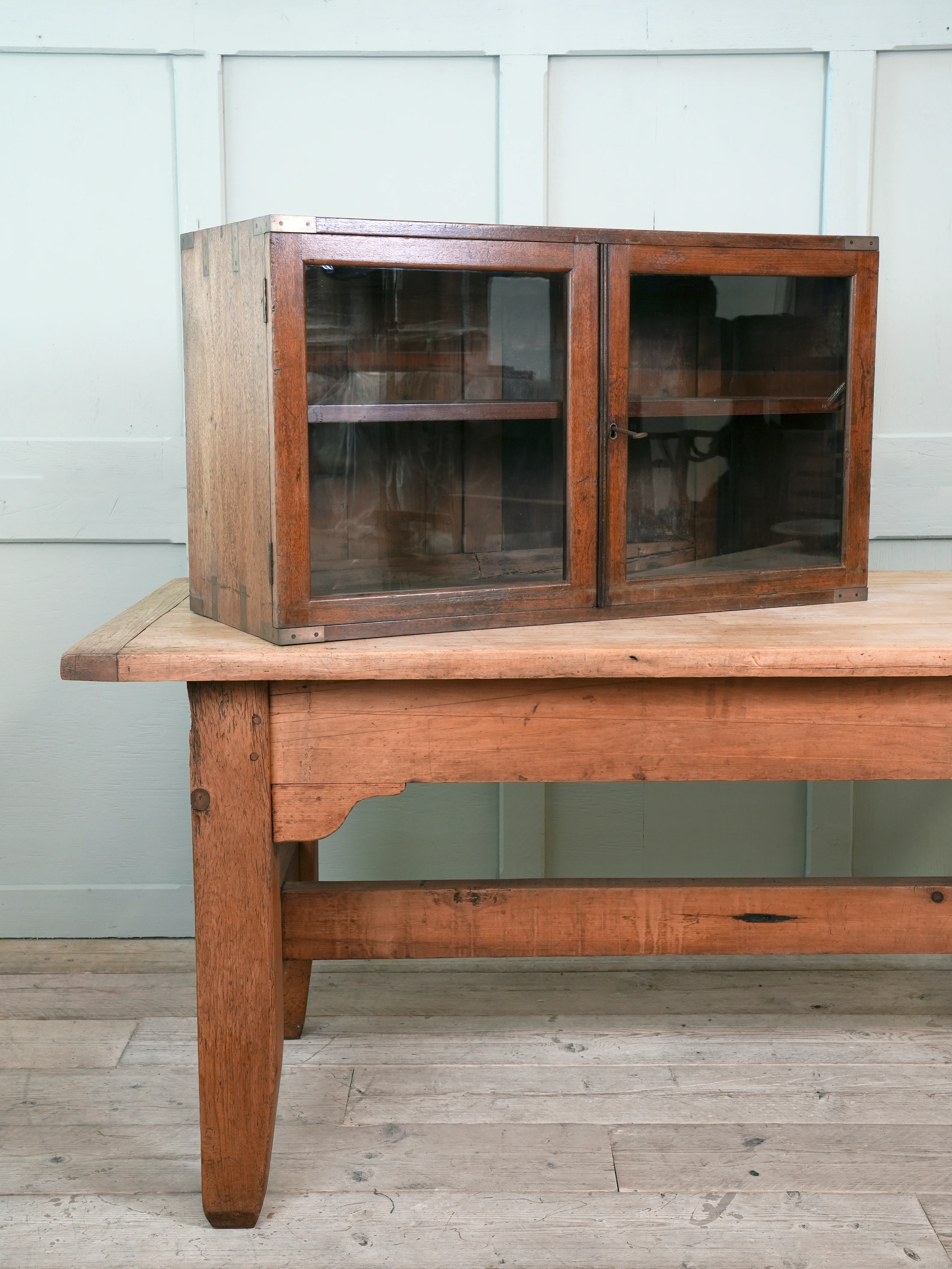 A 19th Century Glazed Campaign Cabinet - Image 2