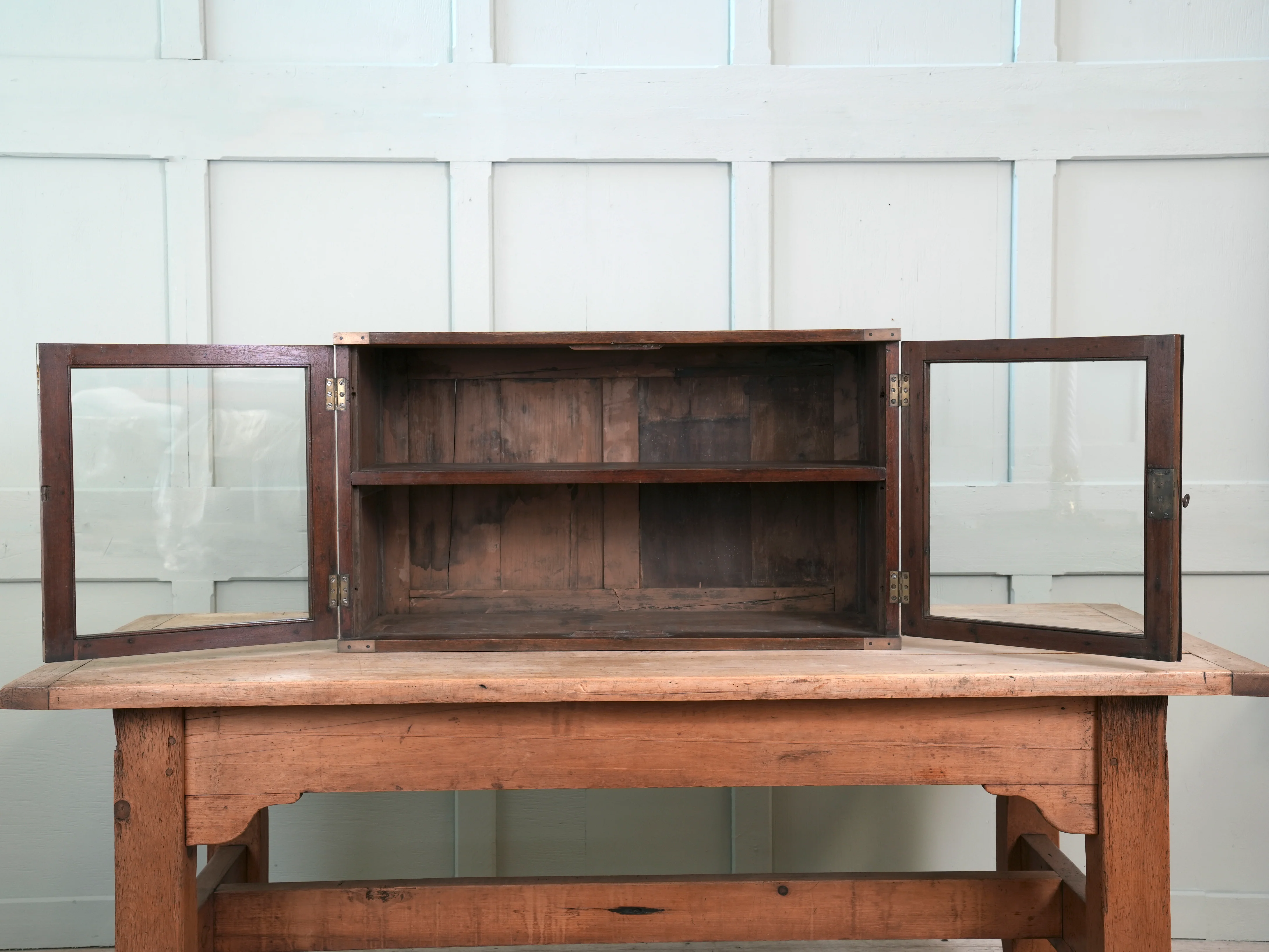 A 19th Century Glazed Campaign Cabinet - Image 9