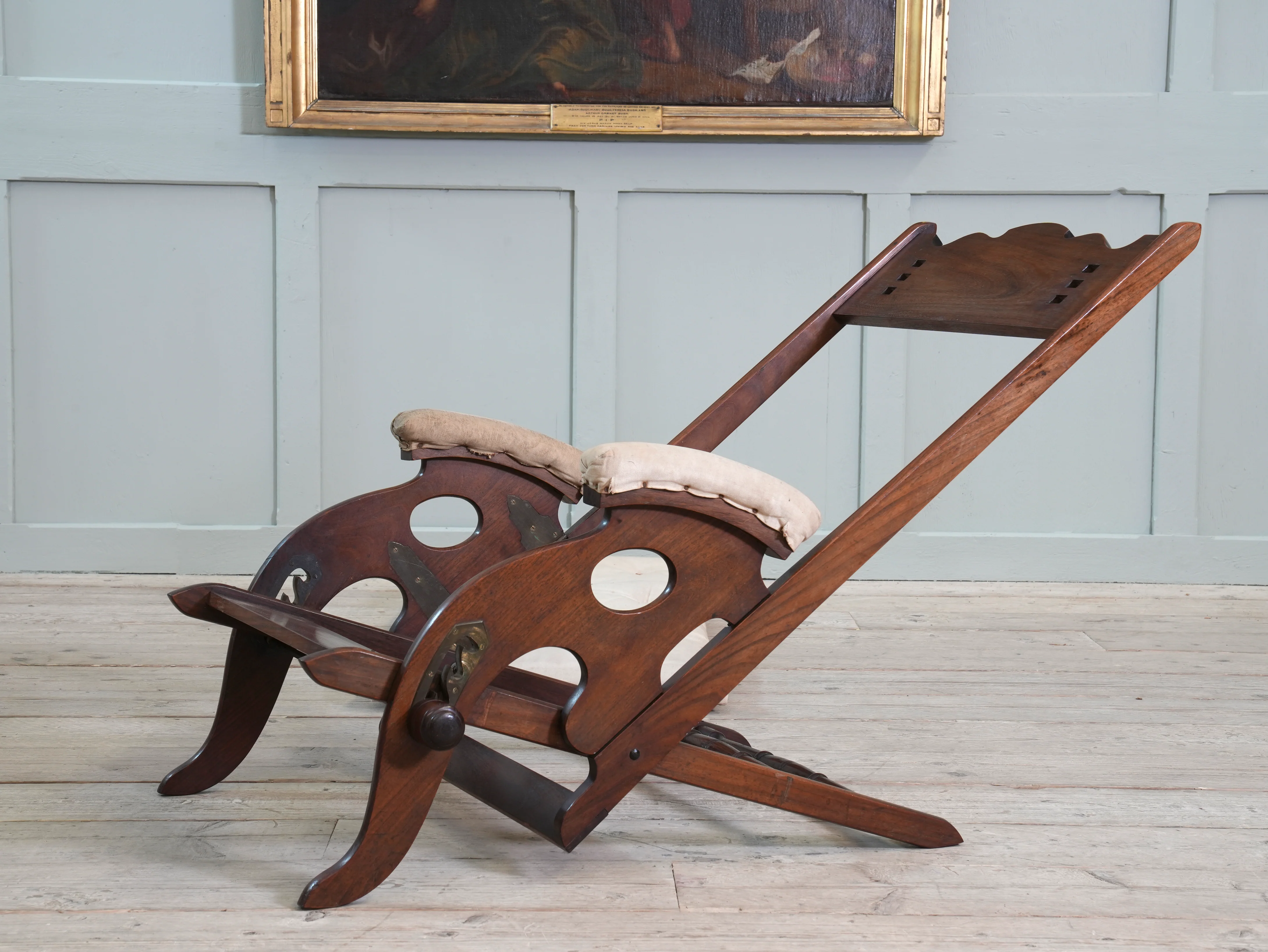 A Teak Campaign Chair - Image 21