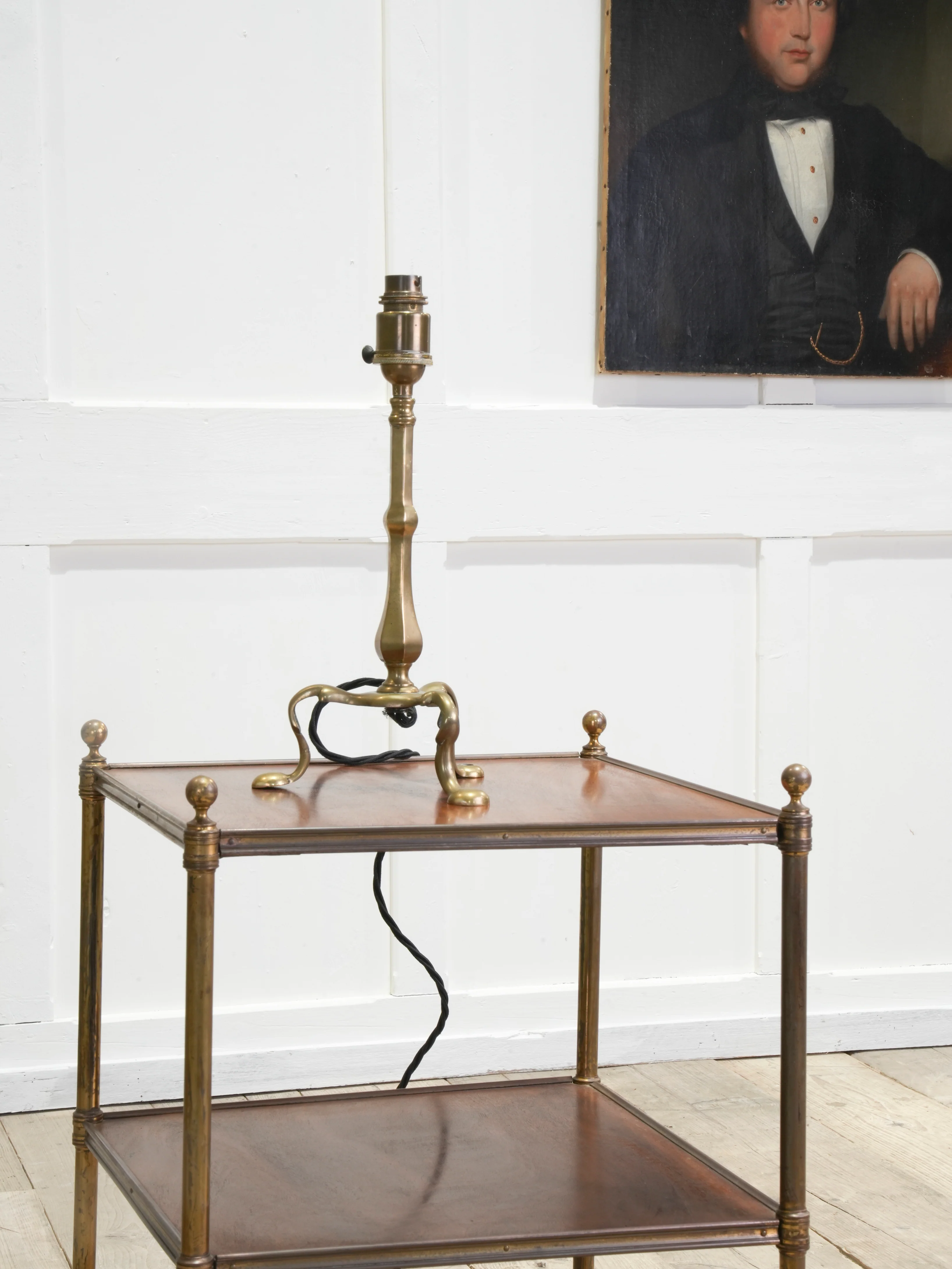 A Brass Pullman Table Light