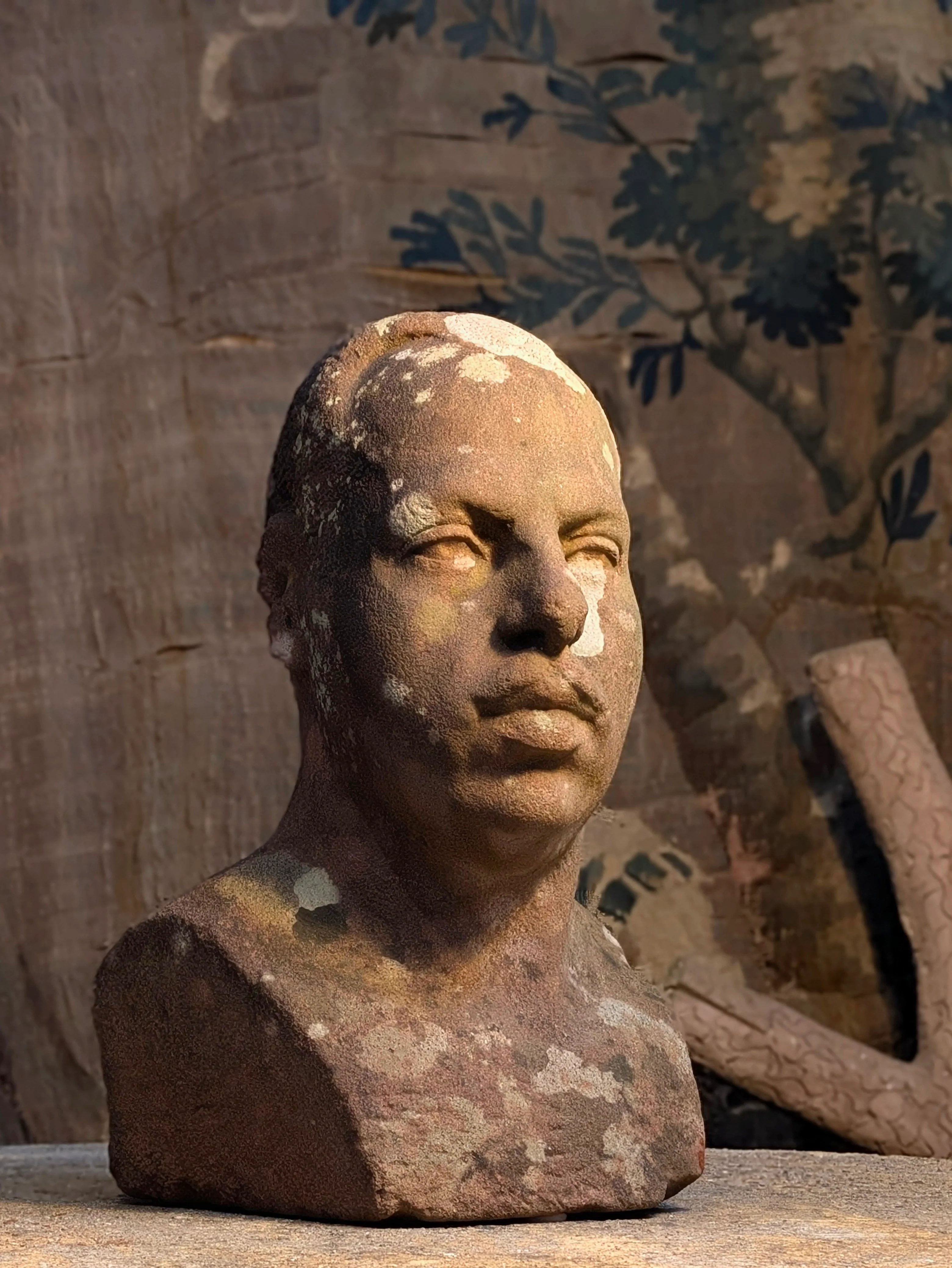 A Carved Stone Male Bust - Image 7