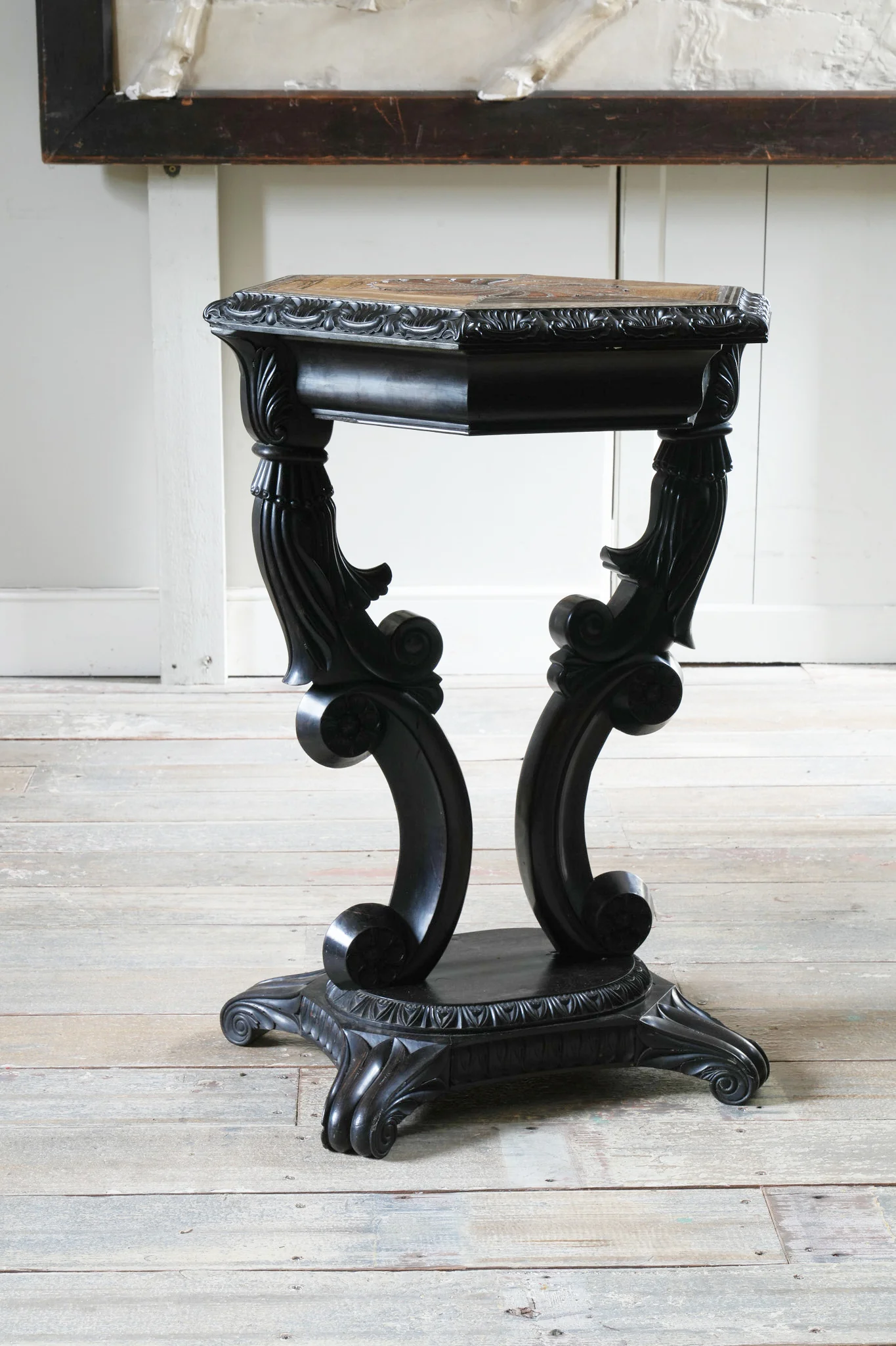 A Ceylonese Ebony & Specimen Wood Occasional Table - Image 9