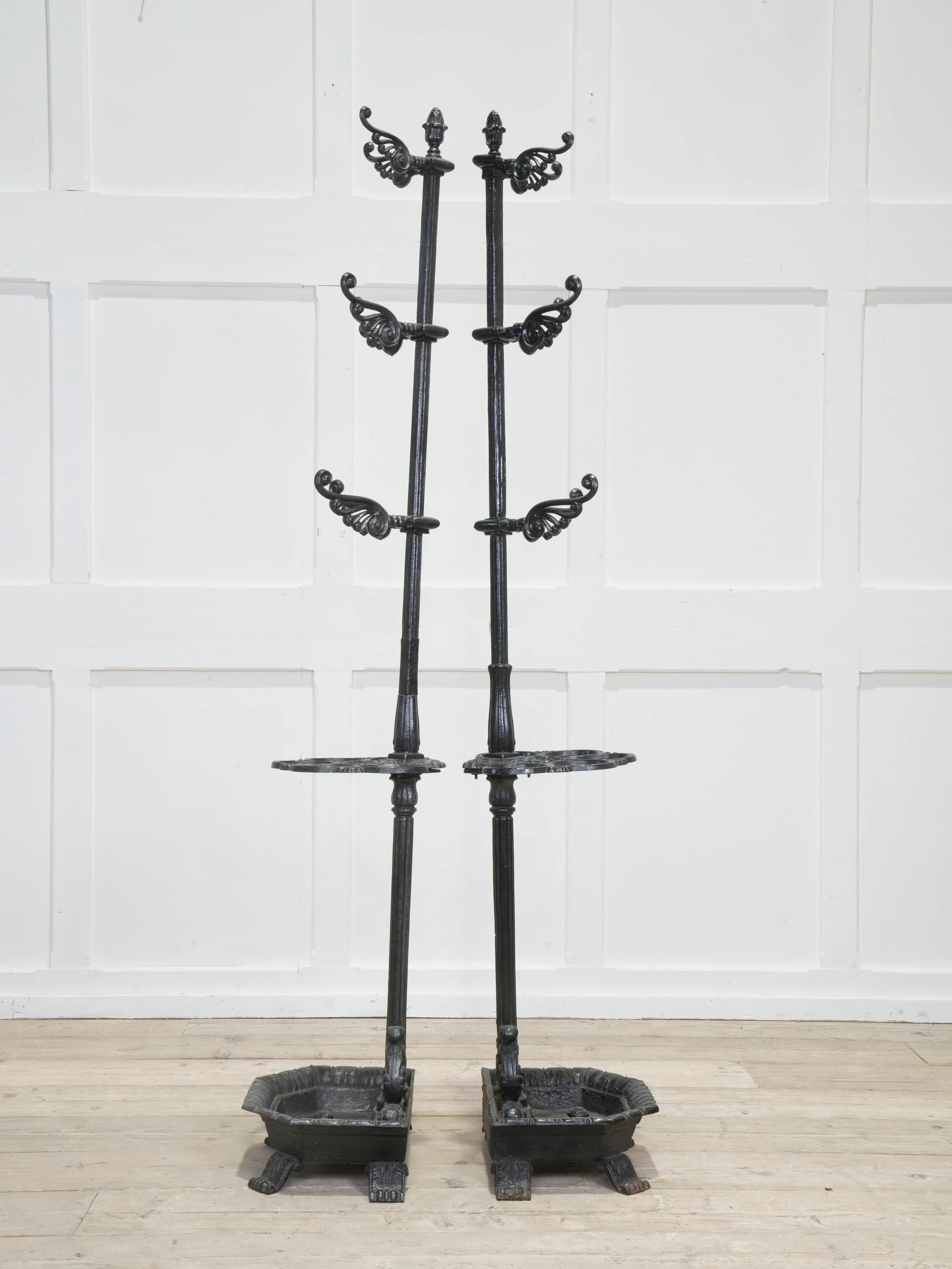Two Late Regency Cast Iron Hat, Coat & Stick Stands - Image 10