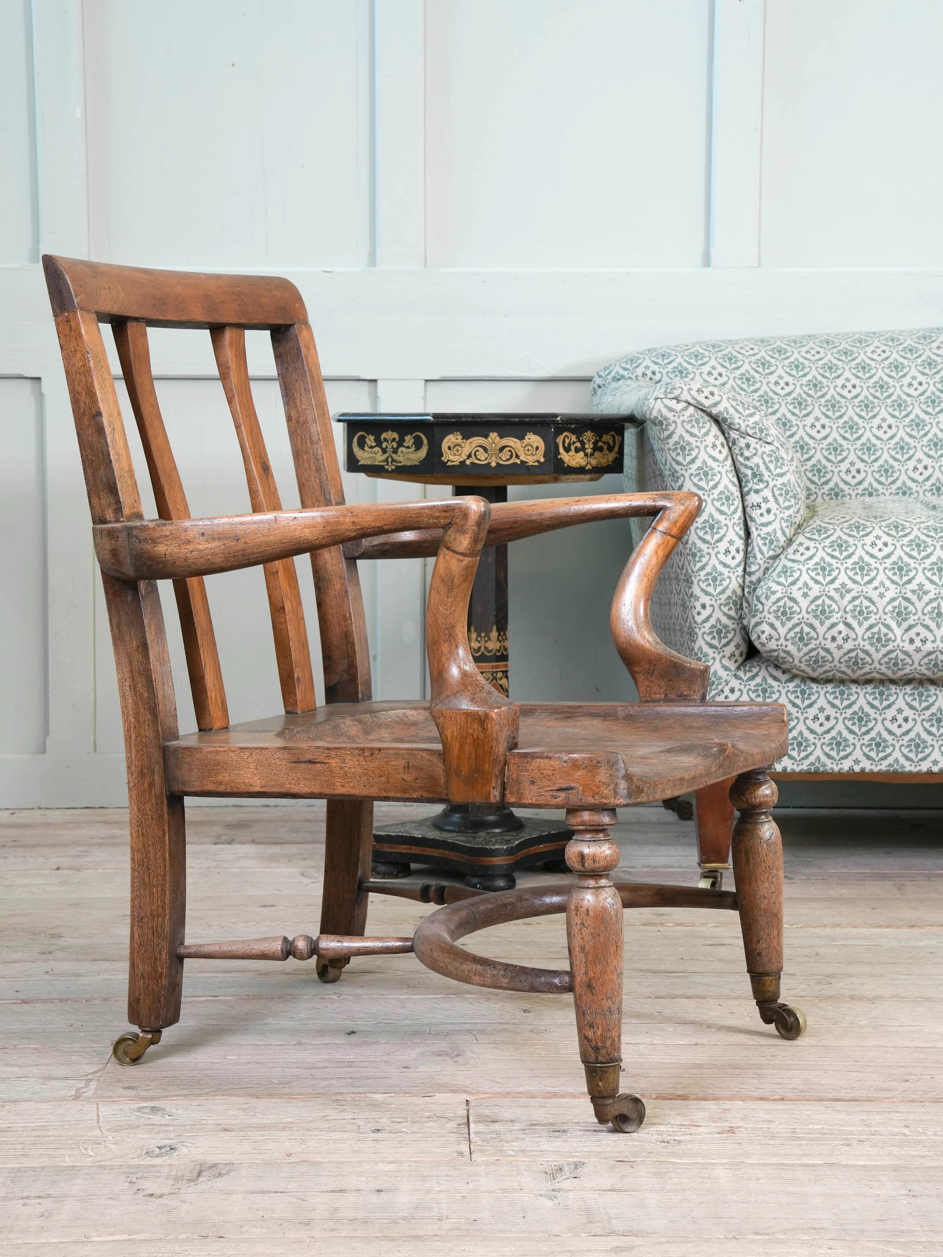 A 19th Century Mahogany Desk Chair - Image 2