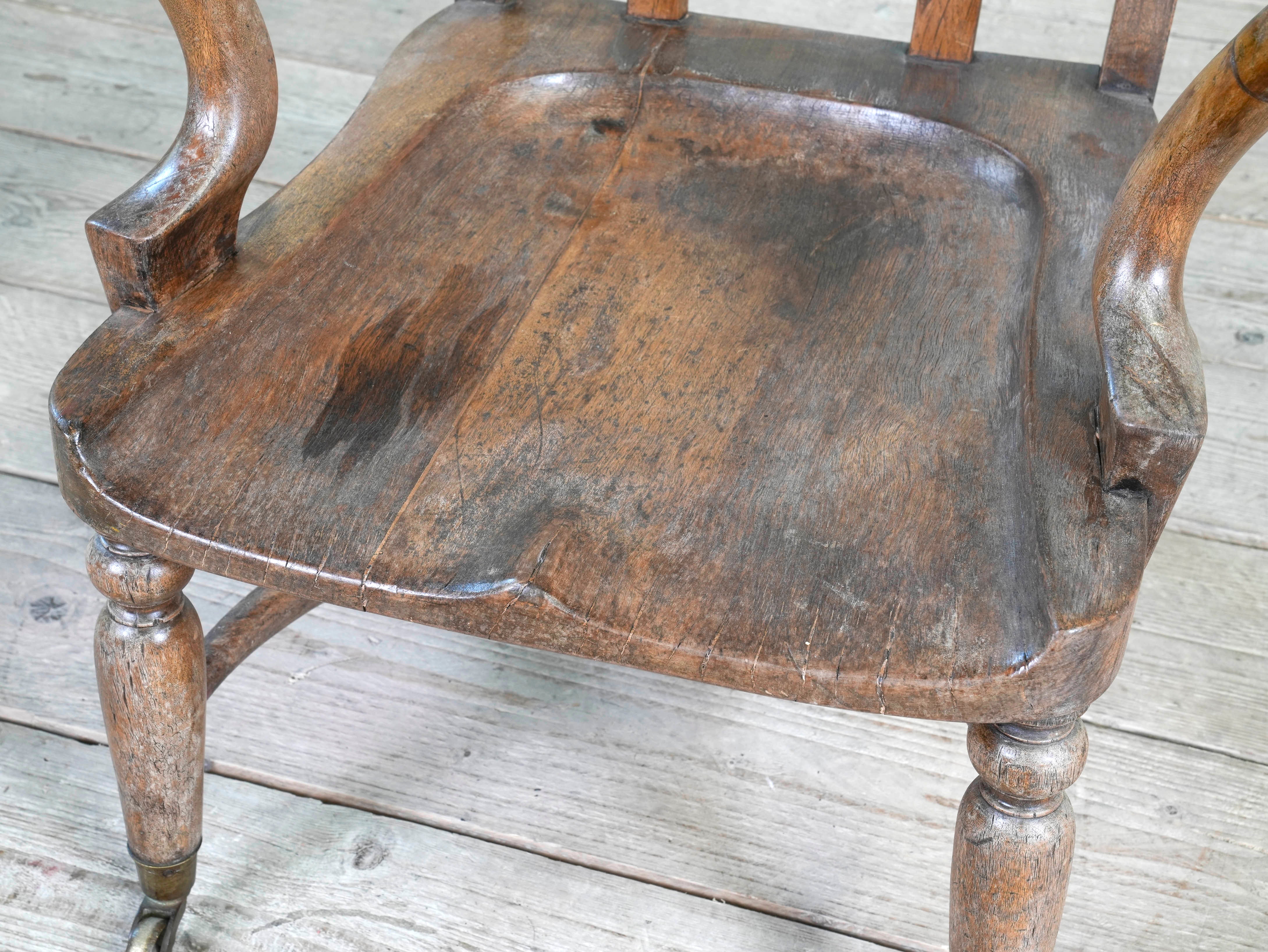 A 19th Century Mahogany Desk Chair - Image 7