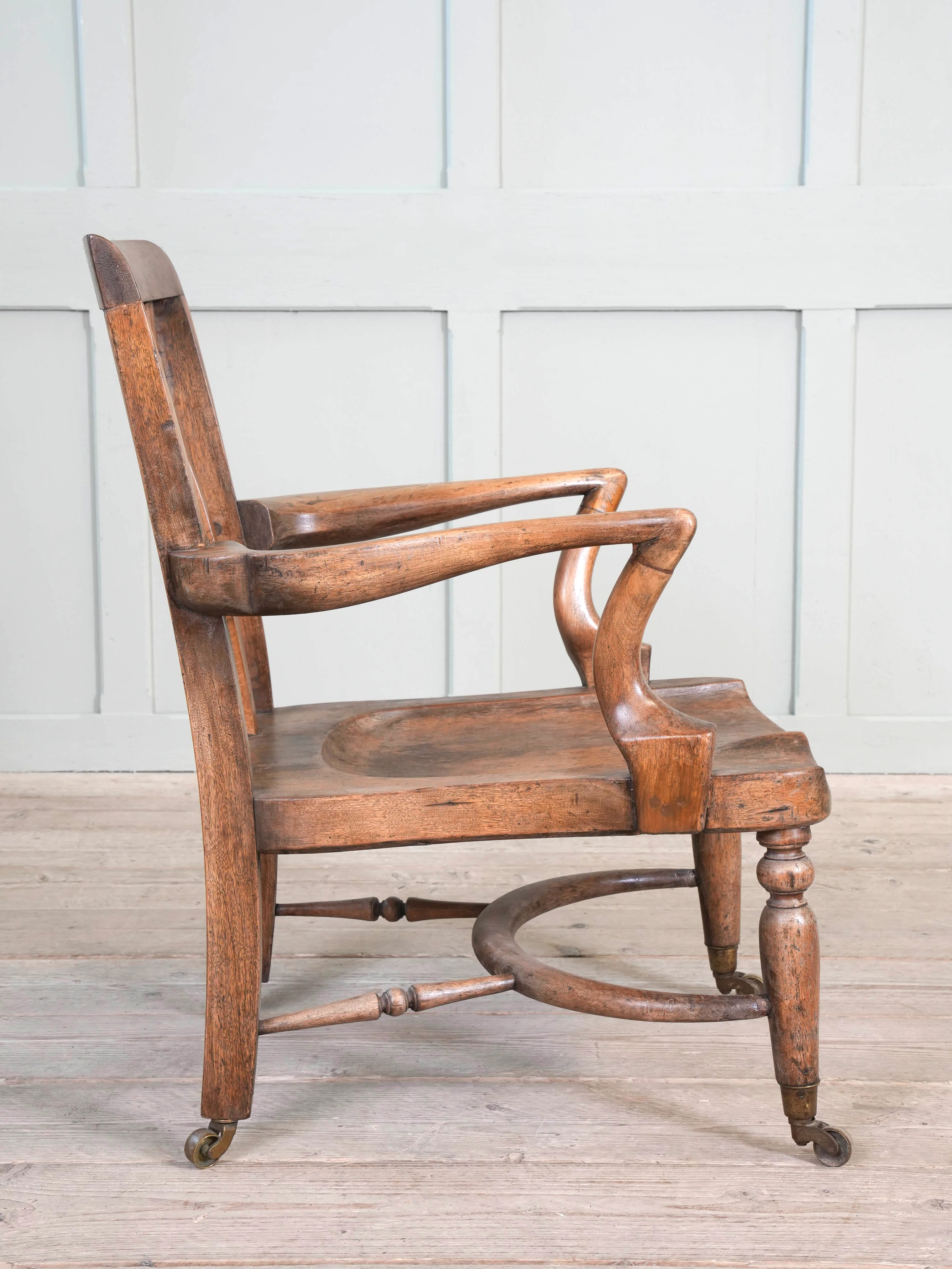 A 19th Century Mahogany Desk Chair - Image 9