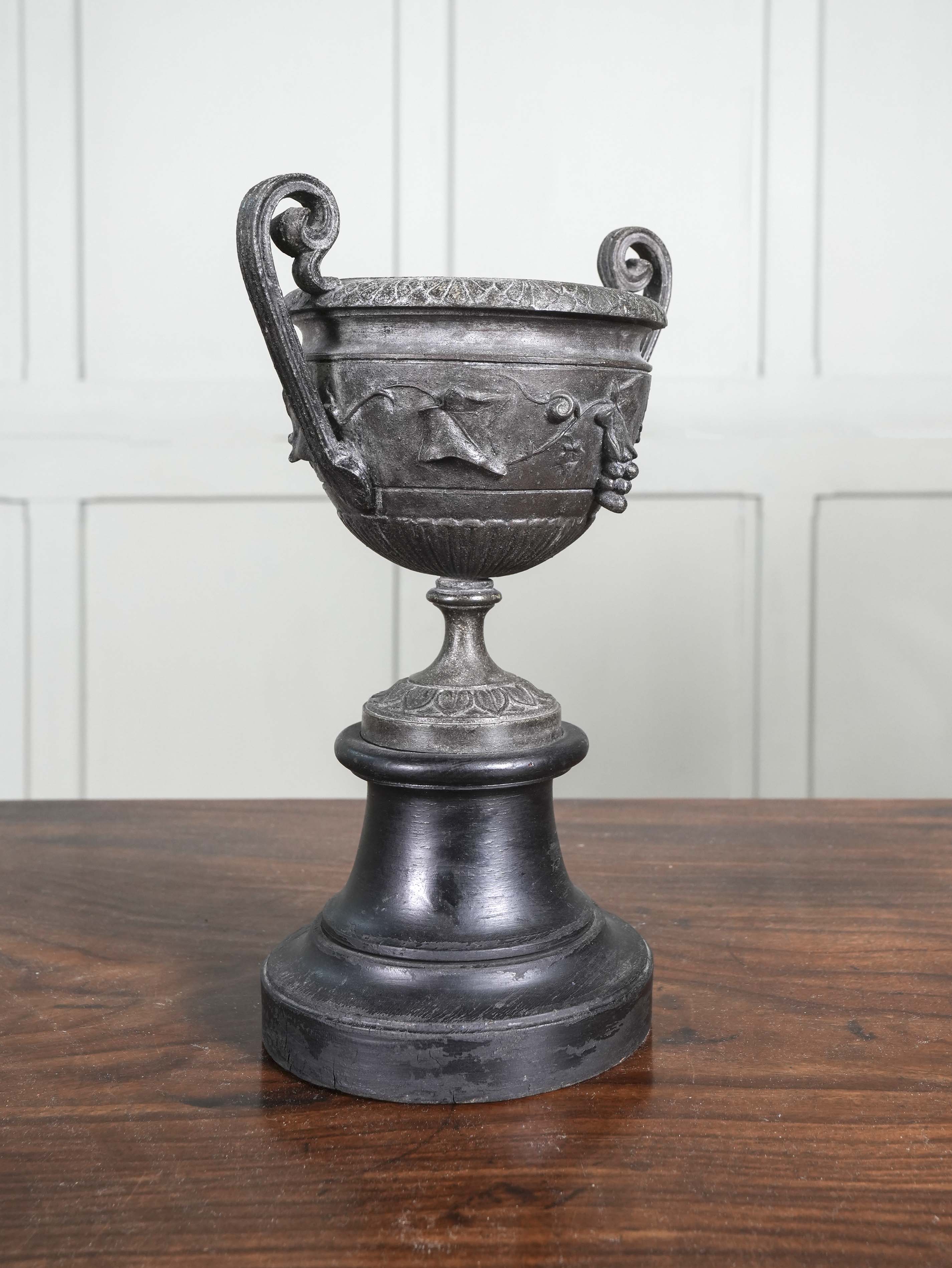 A Bronzed Spelter Chalice - Image 4