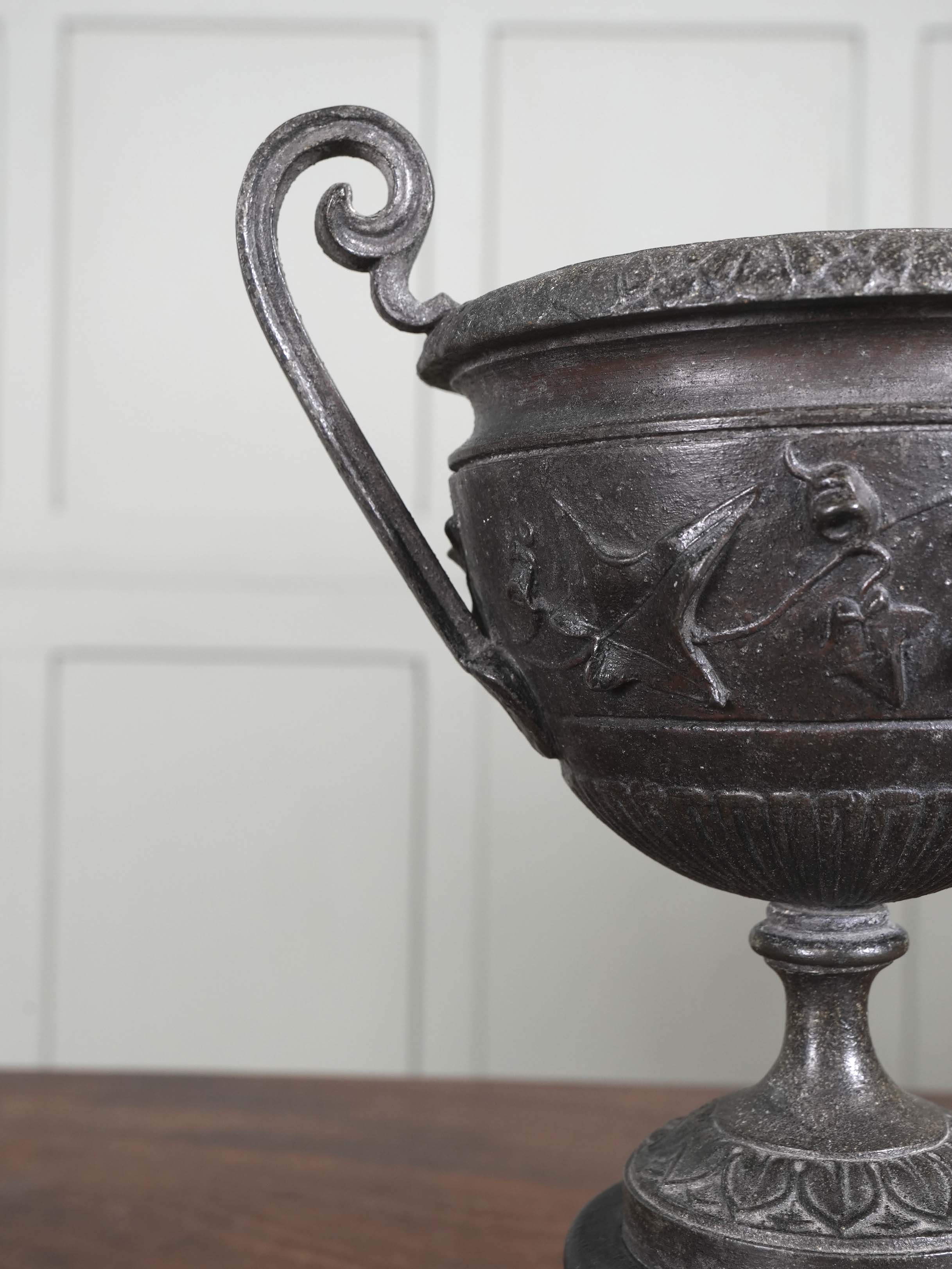 A Bronzed Spelter Chalice - Image 8
