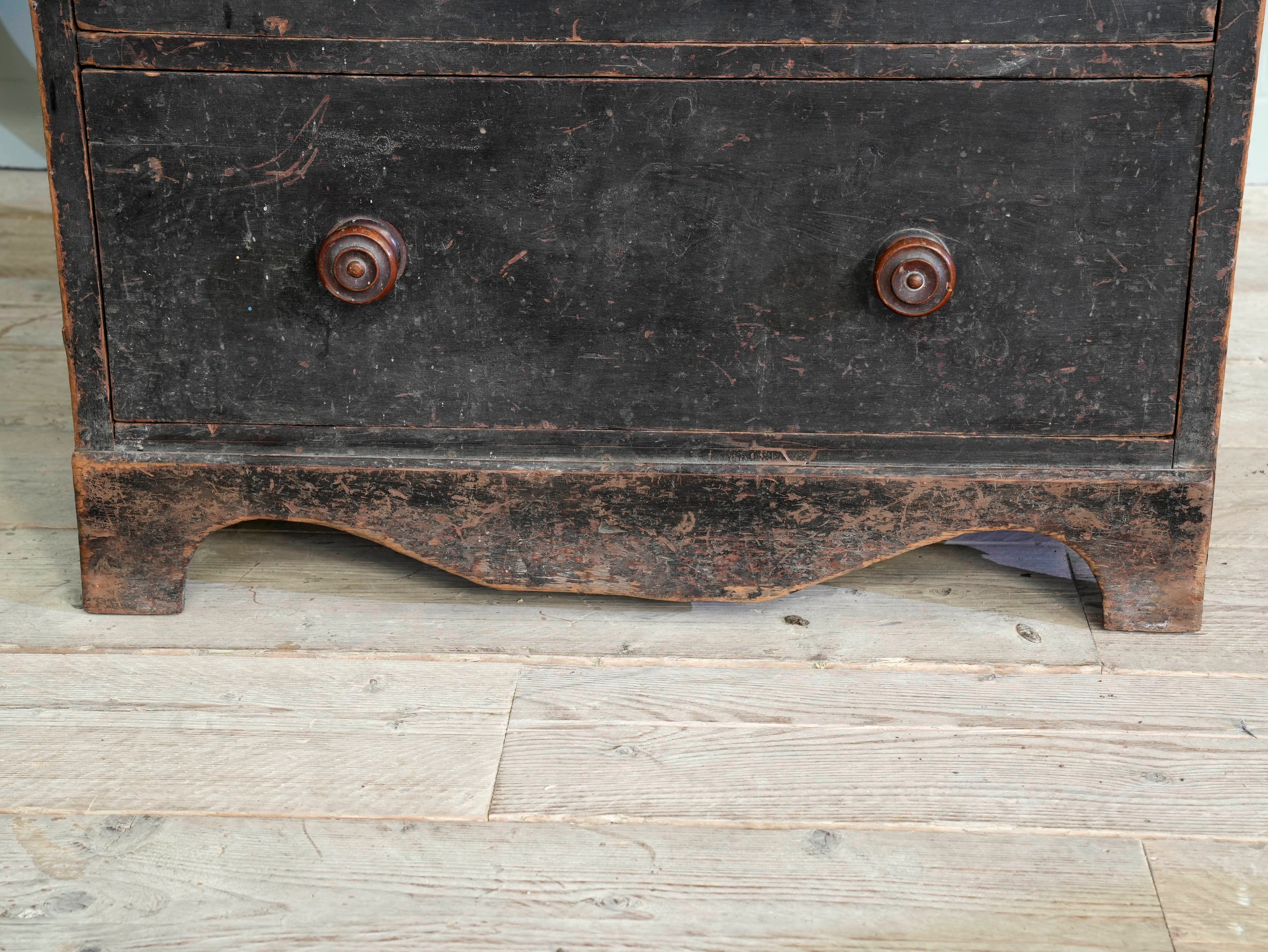 A 19th Century Painted Pine Chest of Drawers - Image 13