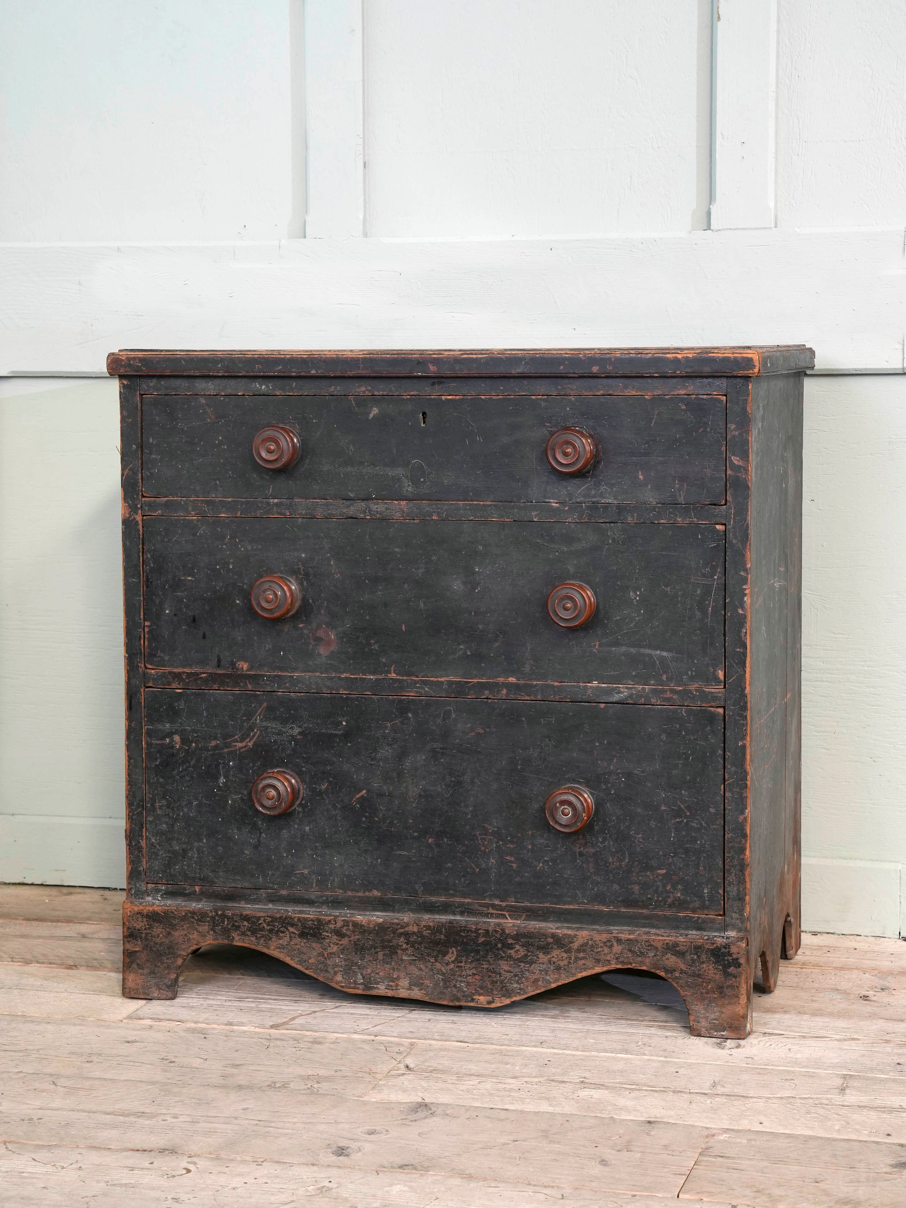 A 19th Century Painted Pine Chest of Drawers - Image 2