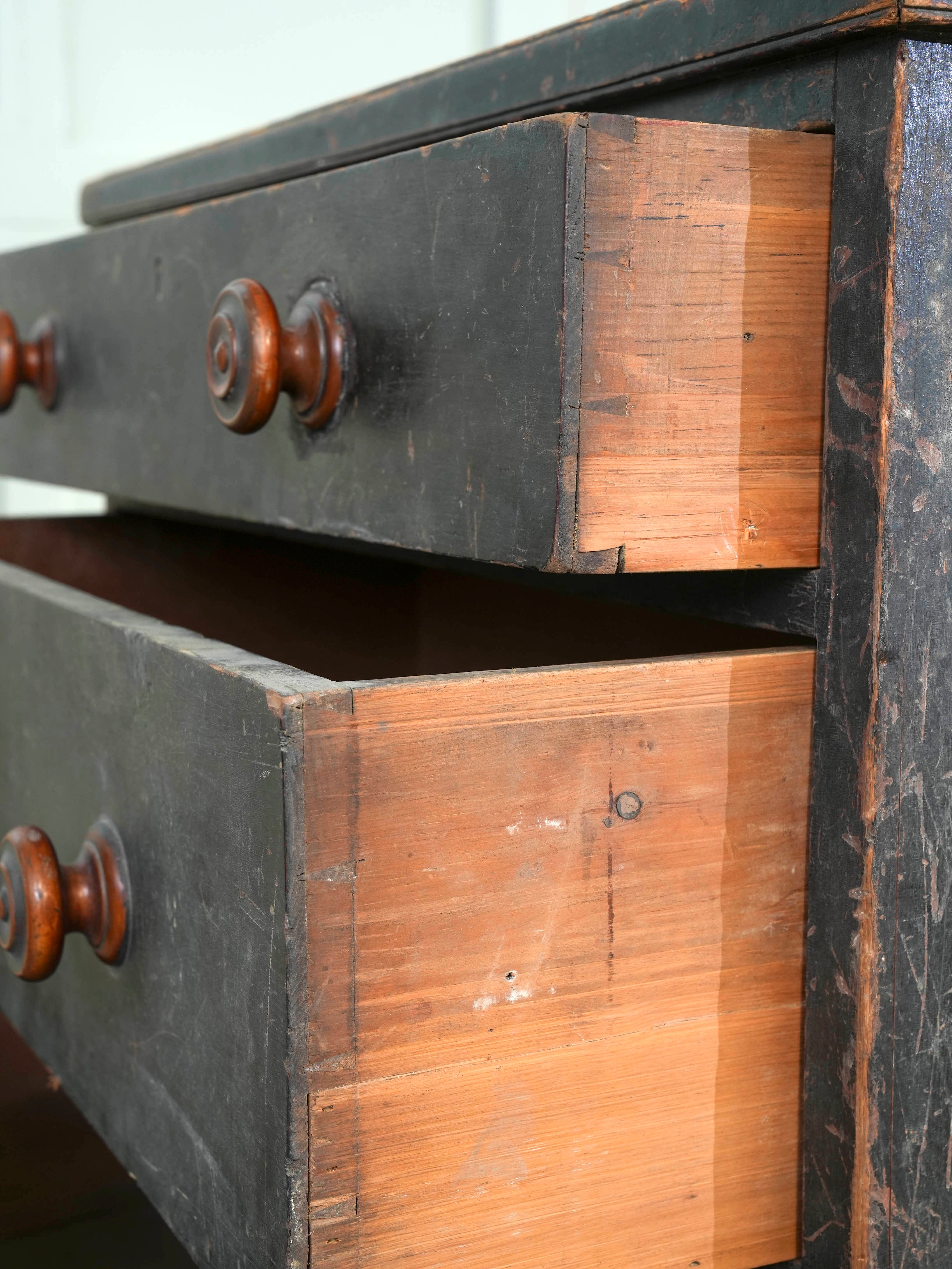 A 19th Century Painted Pine Chest of Drawers - Image 7