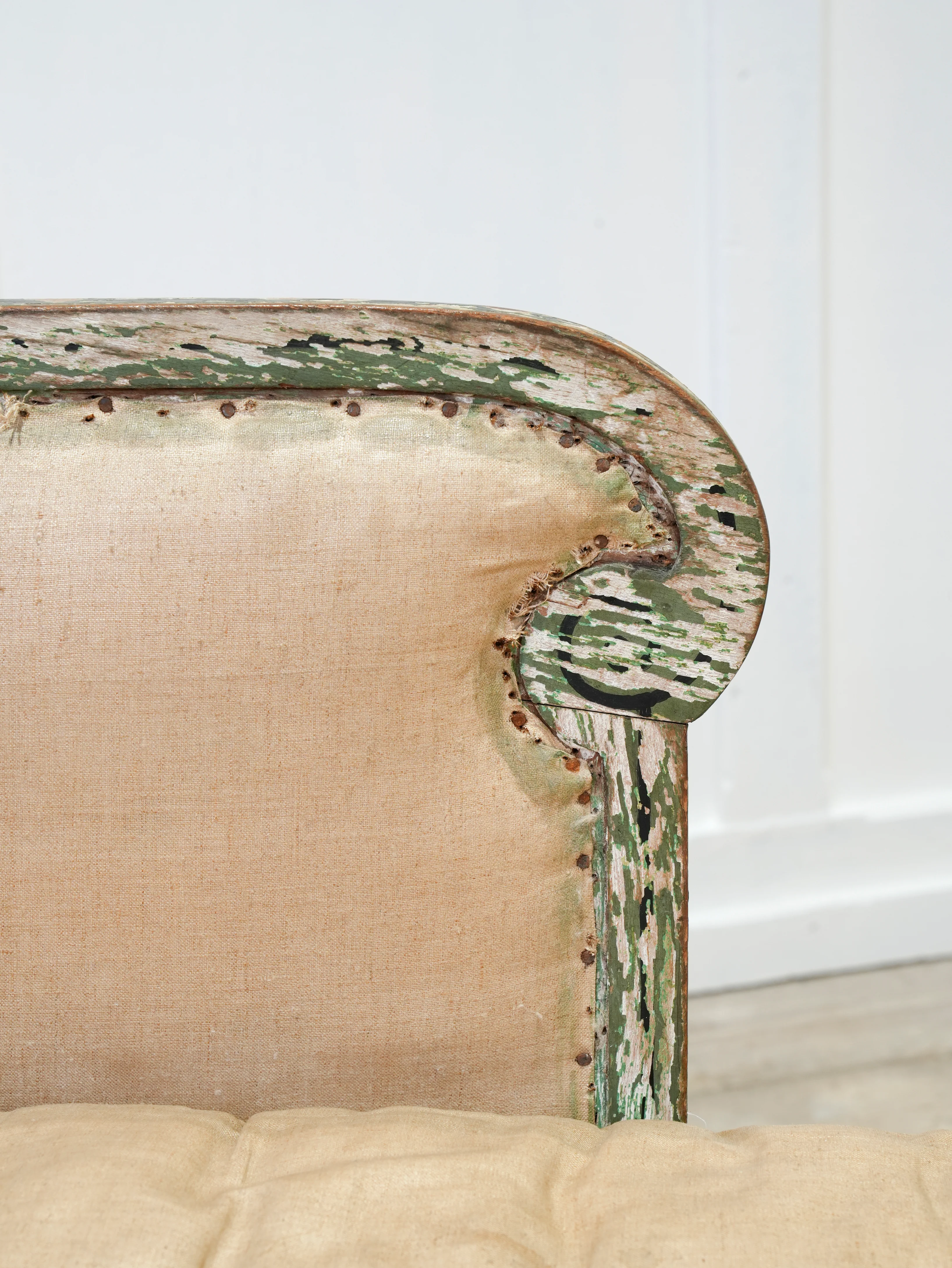 Regency Painted Chaise Longue - Image 7