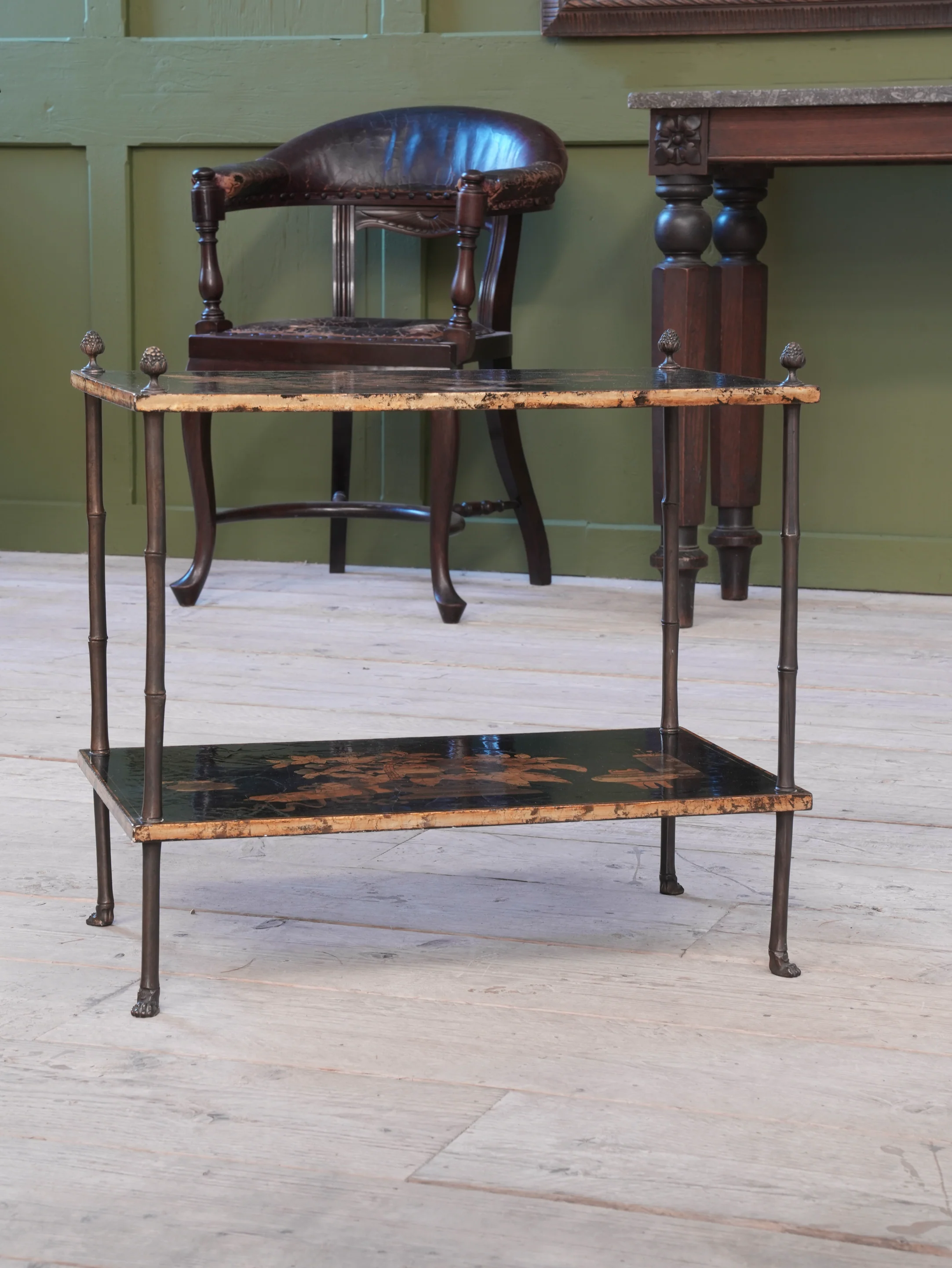 A Two Tier Chinoiserie Side Table - Image 4