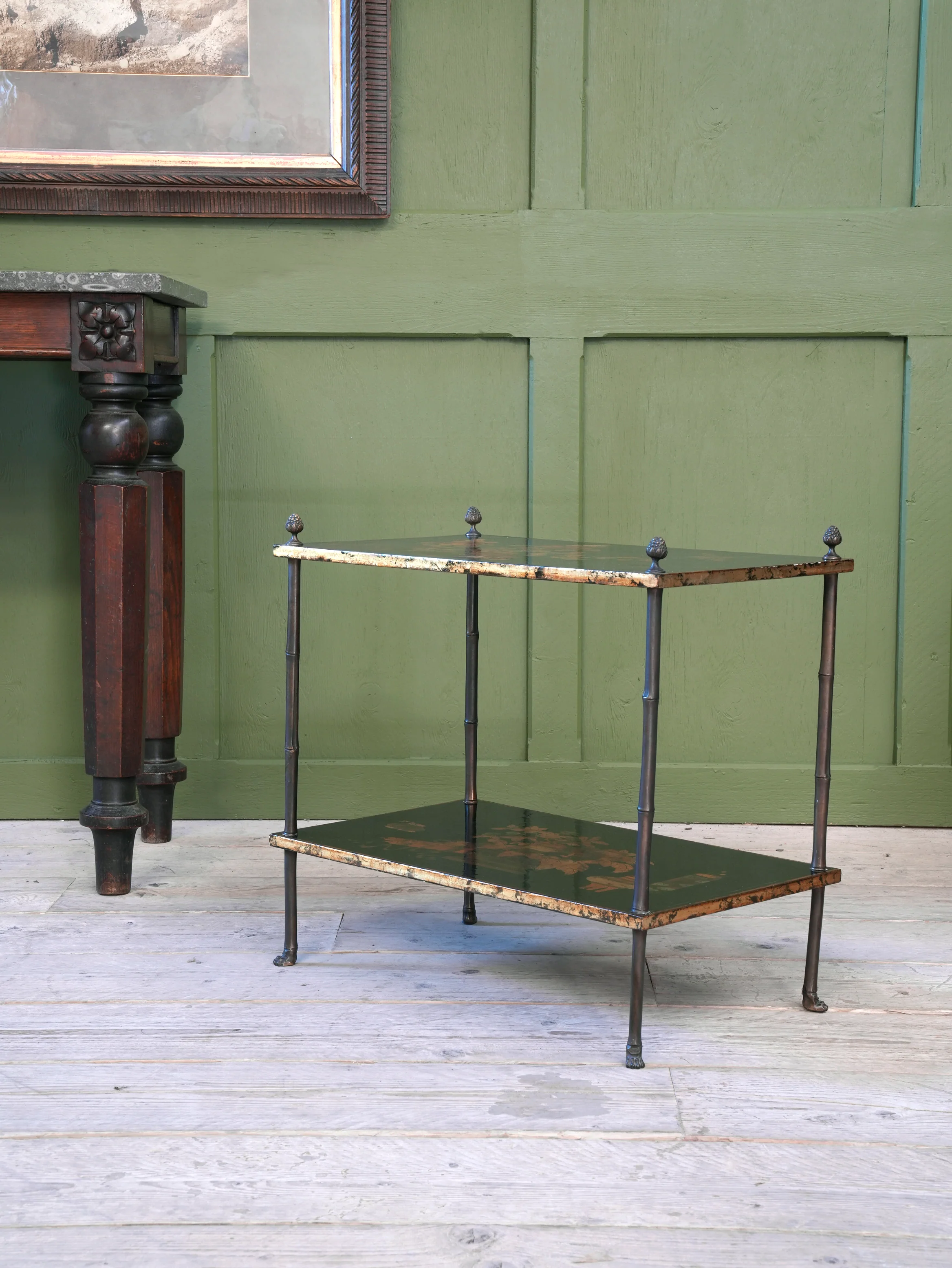 A Two Tier Chinoiserie Side Table - Image 9
