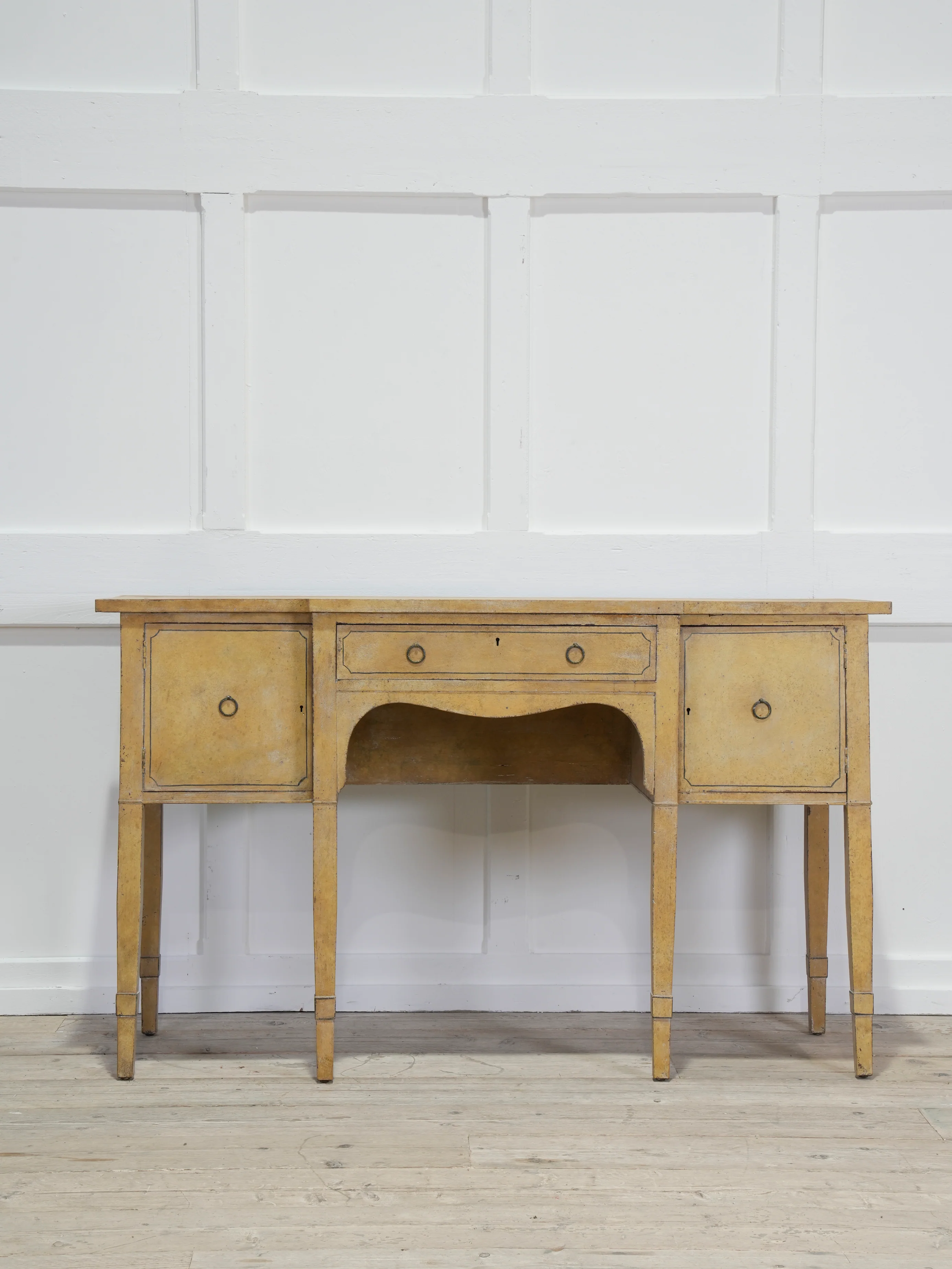 A Late Regency Painted Console Sideboard Table
