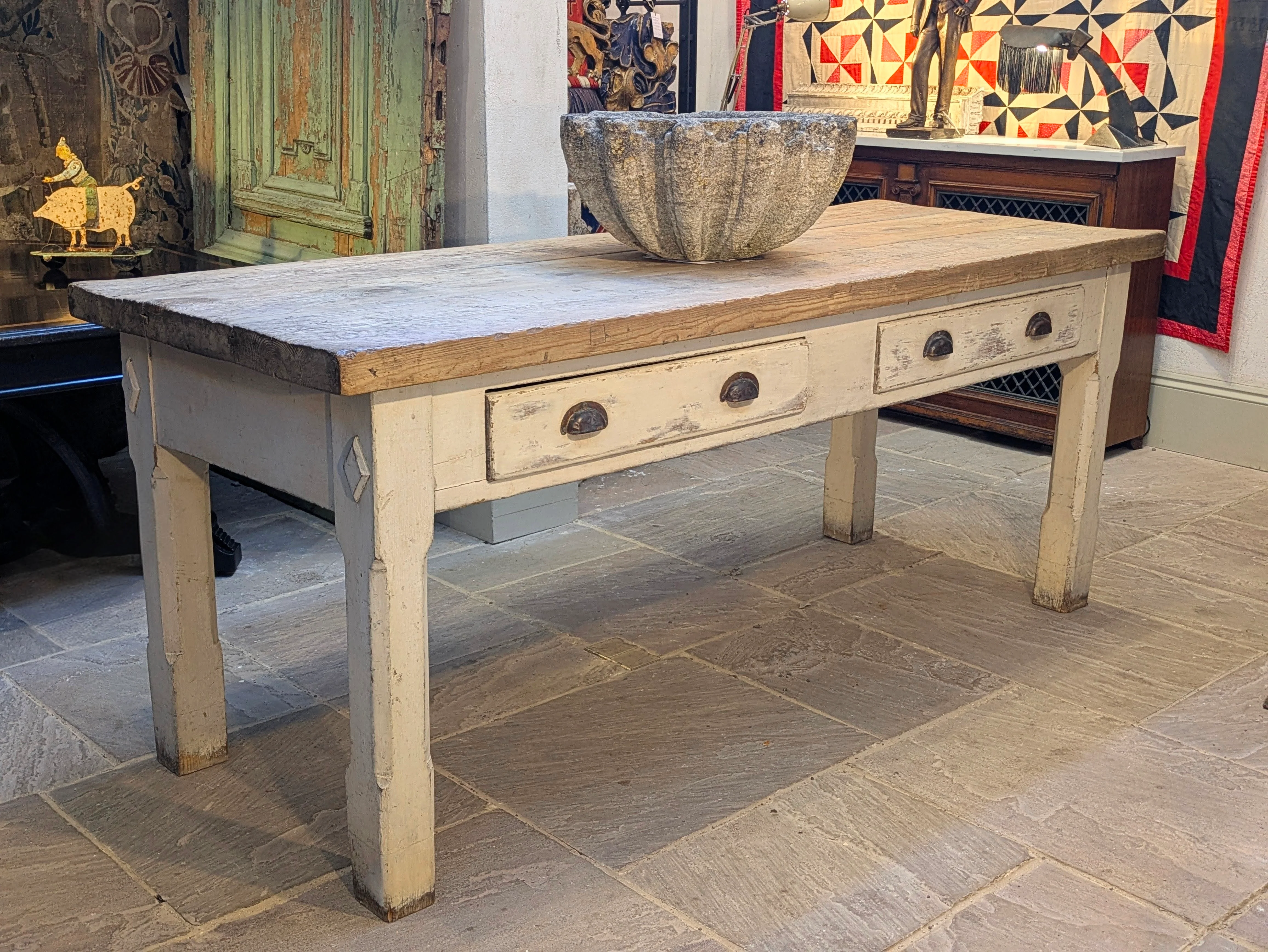A 19th Century Prep Table - Image 4