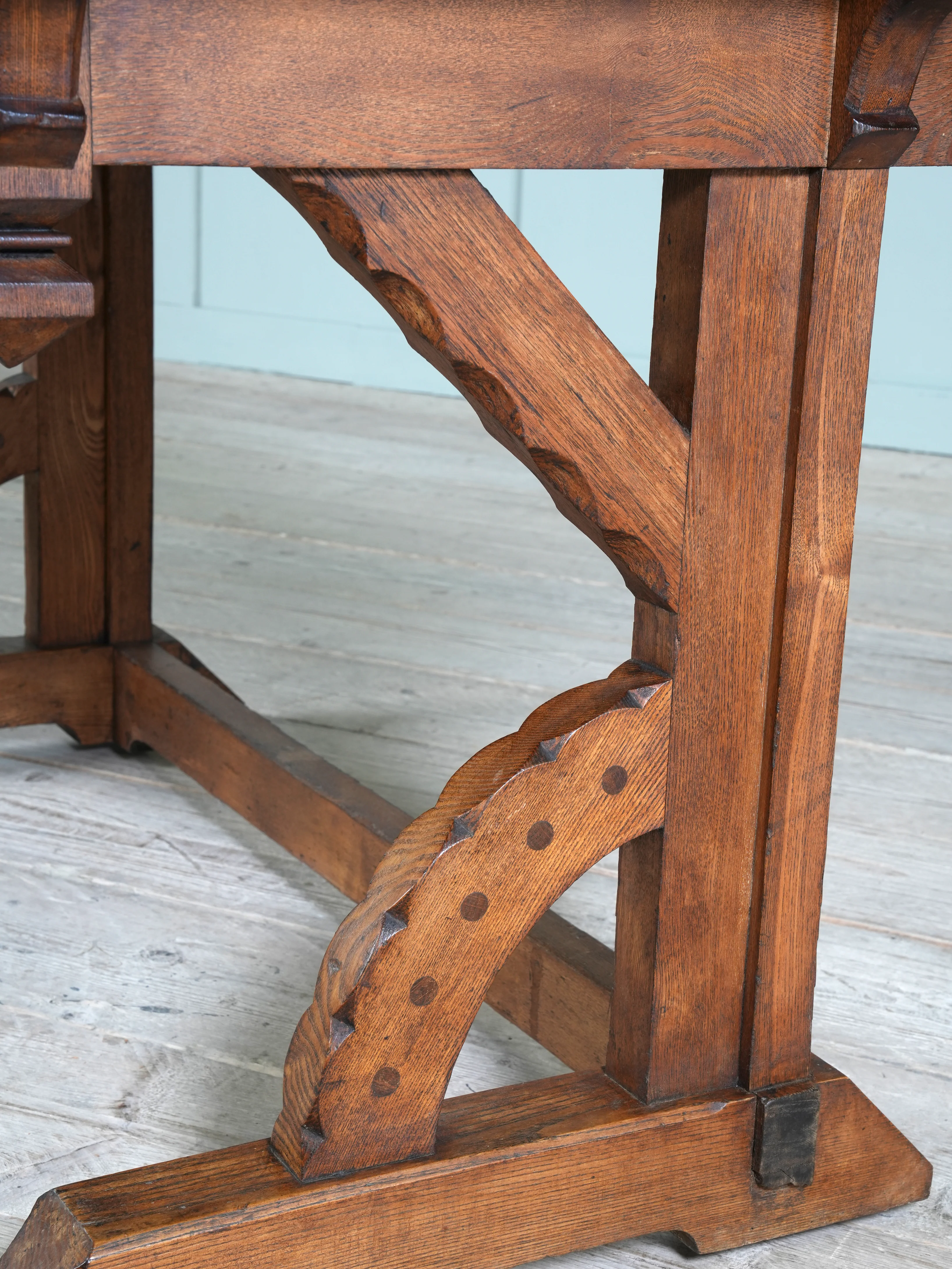 A Gothic Revival Desk in the manner of Charles Bevan - Image 11