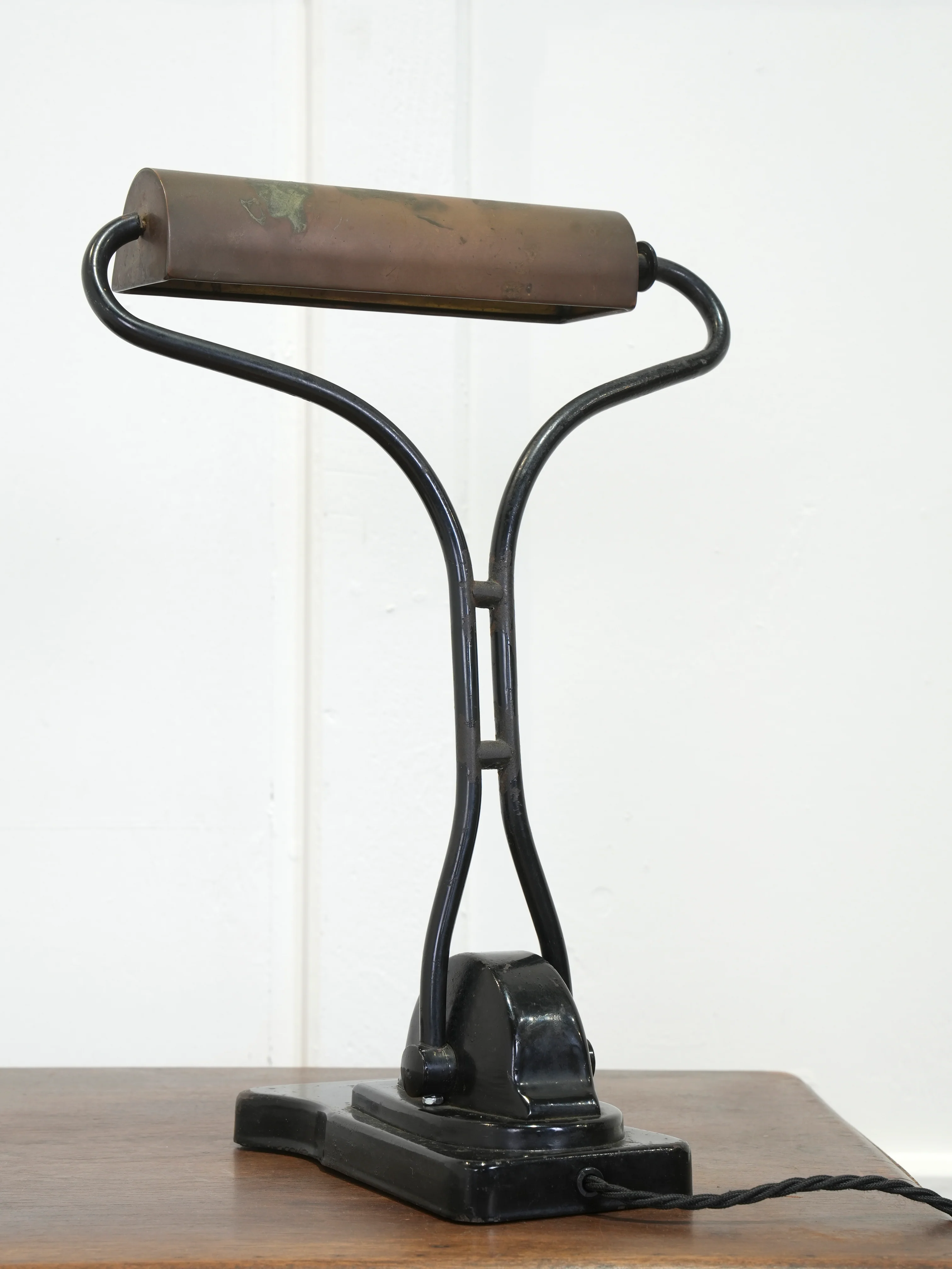 A Copper & Steel Desk Lamp - Image 3