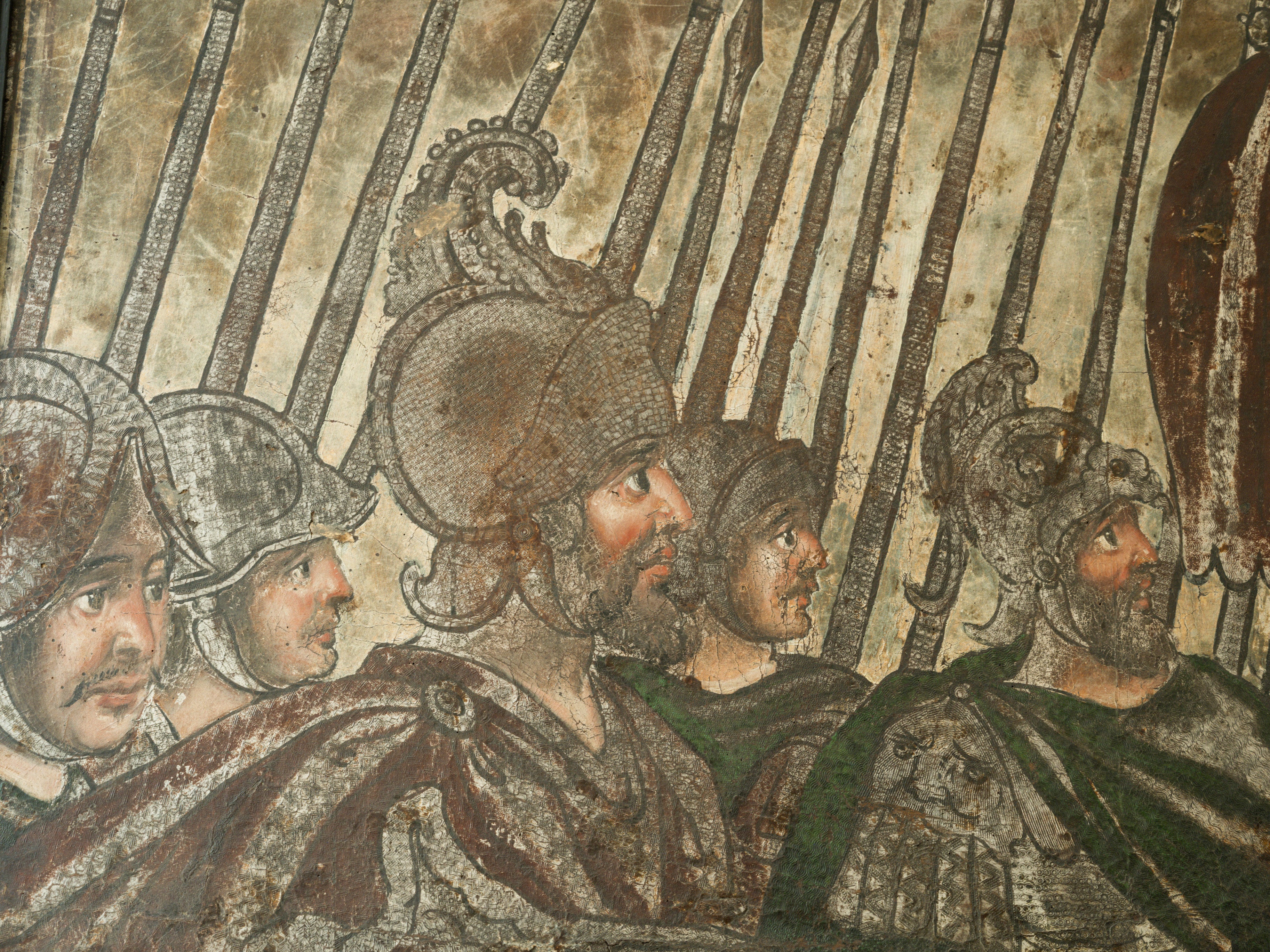 18th Century Oil on Leather "The Battle of Cannae" - Image 6