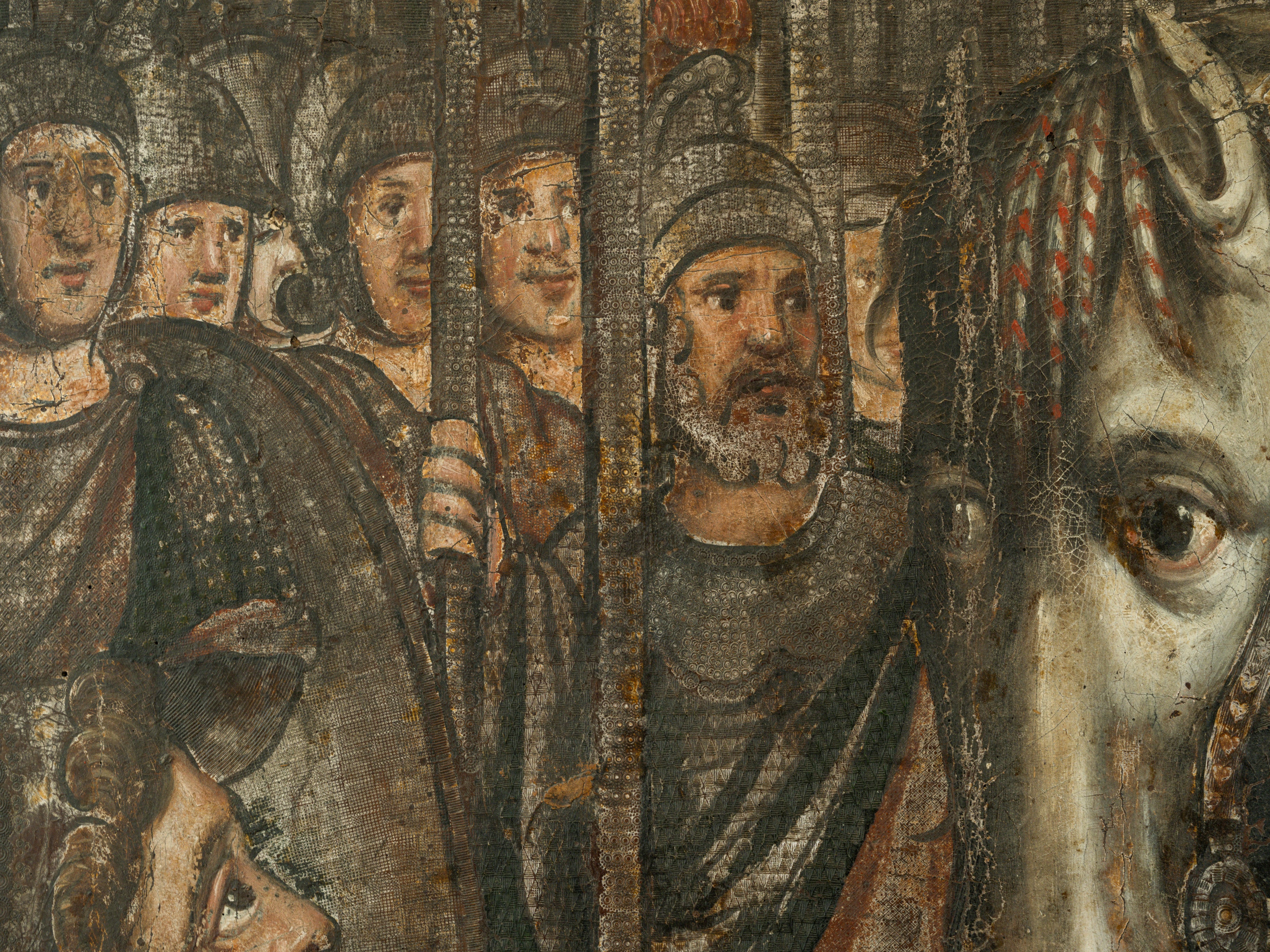 18th Century Oil on Leather "The Battle of Cannae" - Image 9